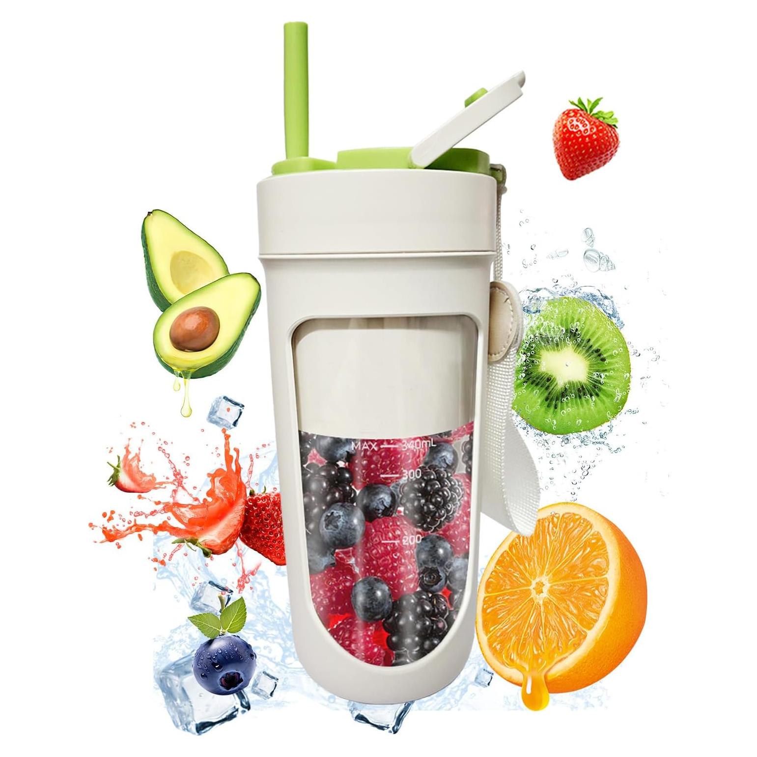 Batidora Portátil JYINKZF 340ml con Batería Recargable 4000mAh