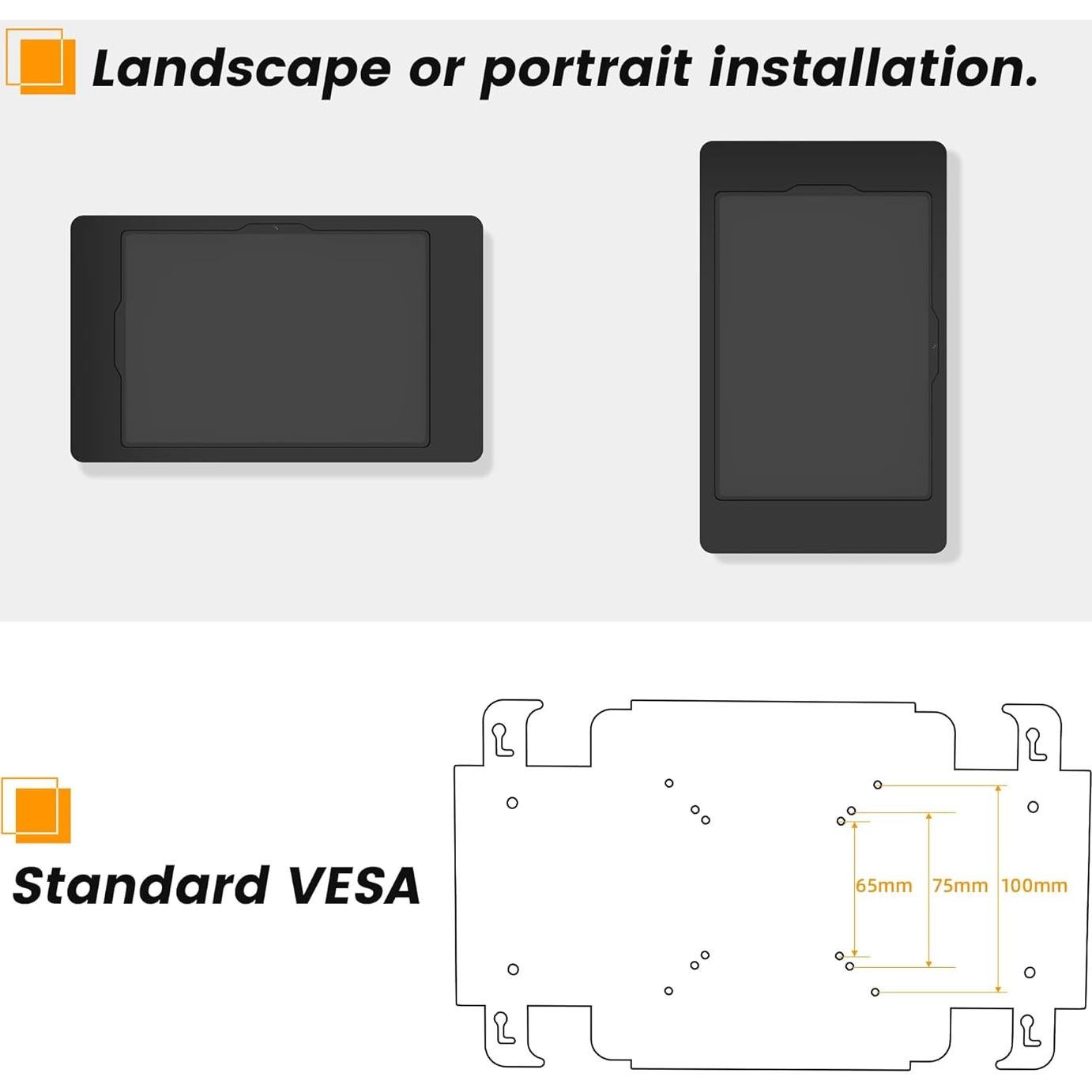 Soporte de Pared para Tablet BEELTA BSW401BA Metal VESA