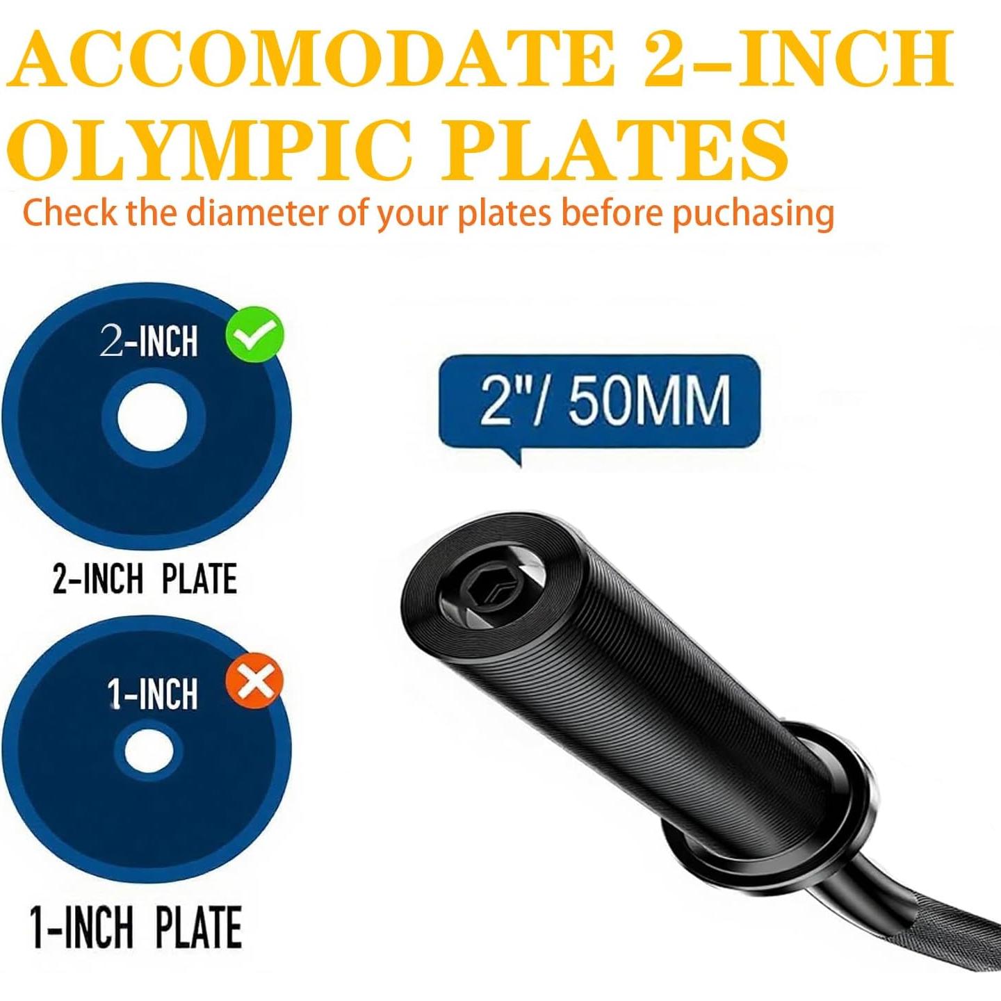 Barra Olímpica EZ Curl Bupans 119.38 cm 500 kg Cromada