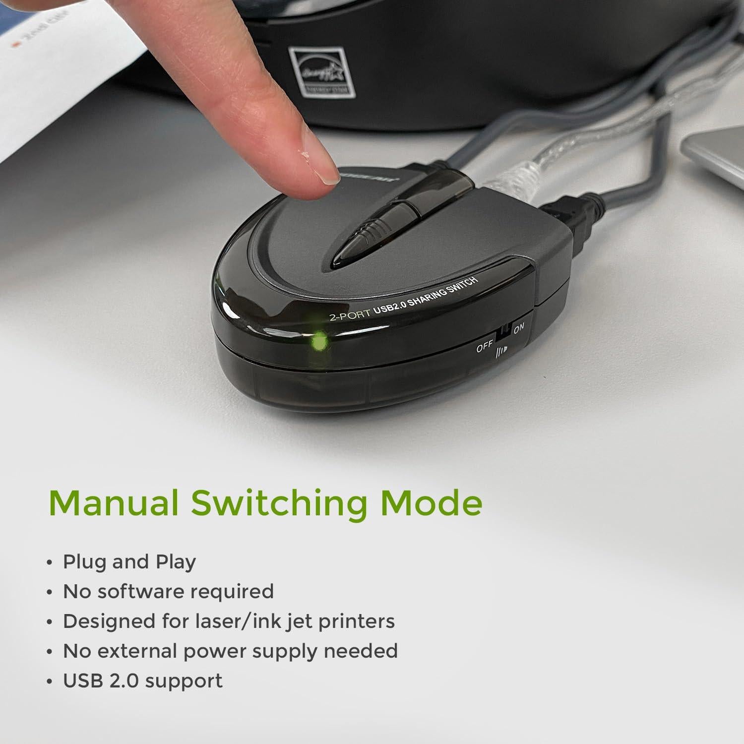 Interruptor USB 2.0 IOGEAR GUB231 para 2 Computadoras