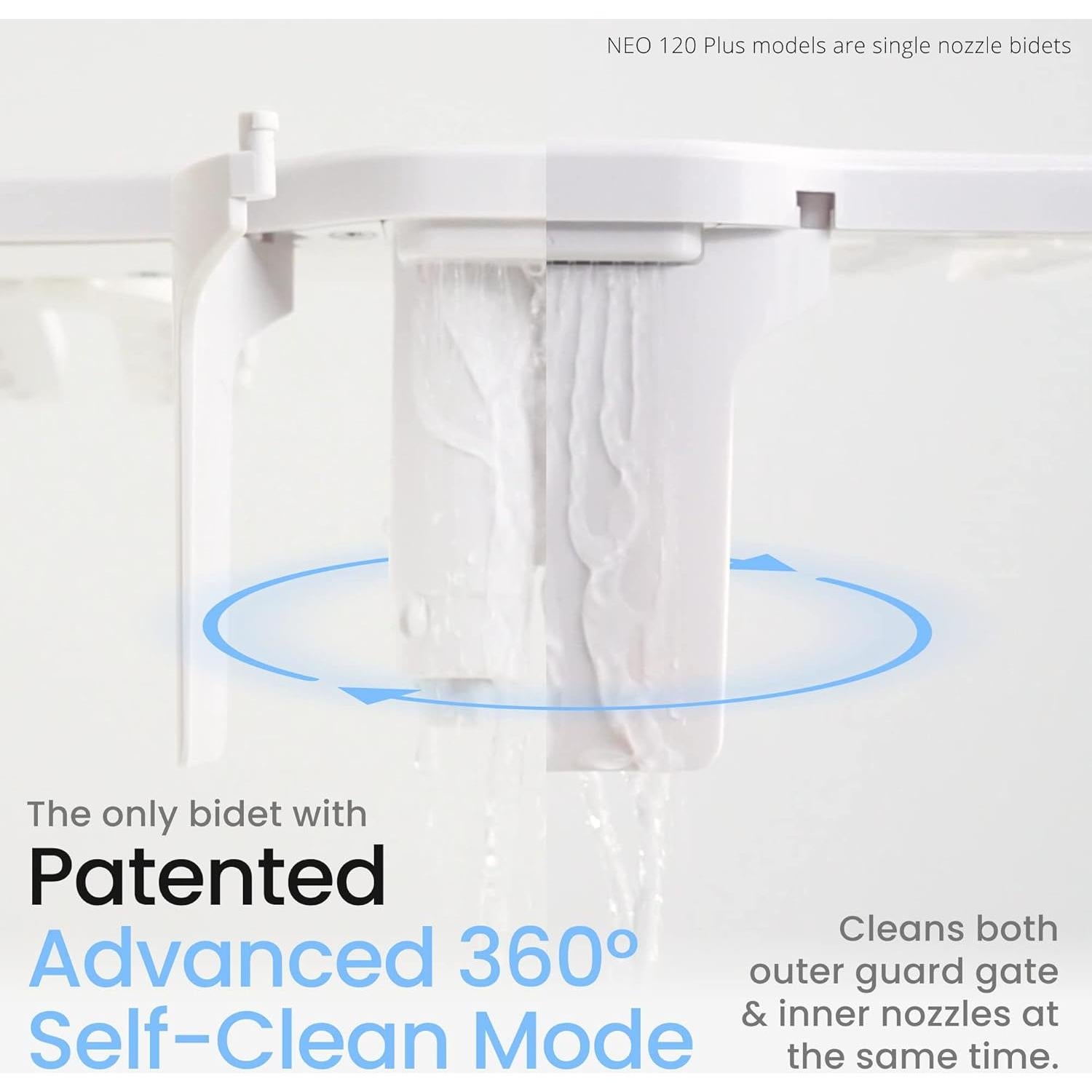 Bidet LUXE NEO 120 Plus Cromo - Autolimpieza 360°