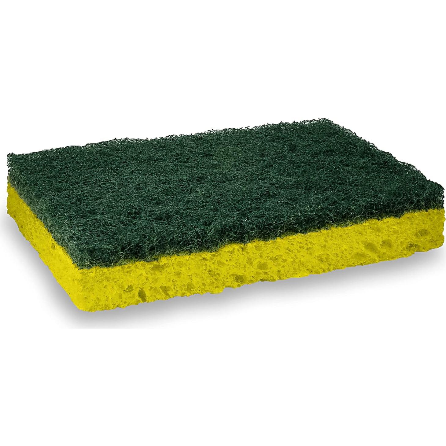 Esponjas de Limpieza Amazon Basics, Alta Resistencia, Paquete de 6