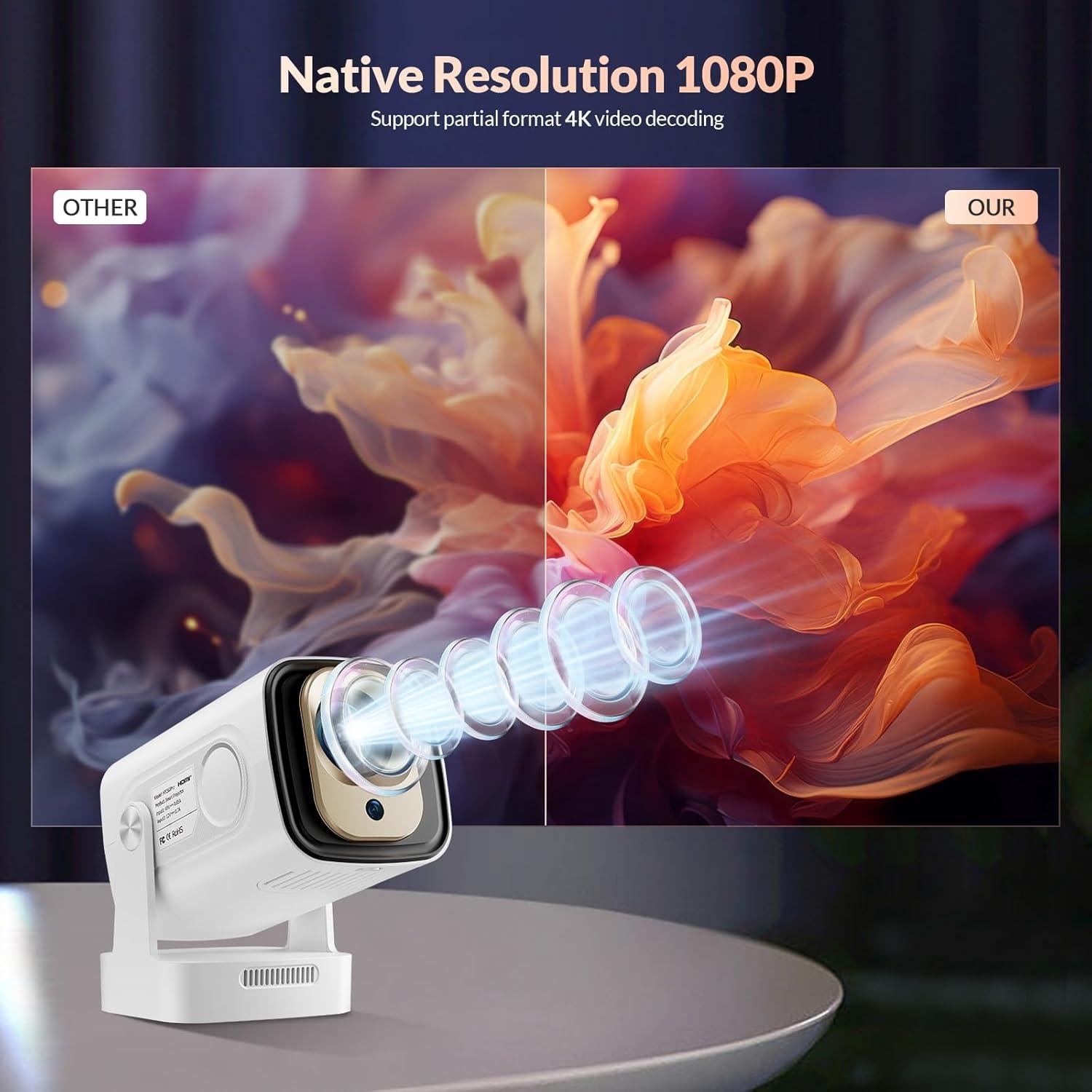 Proyector Mini Inteligente Reiie HY260Pro 1080P Auto Enfoque