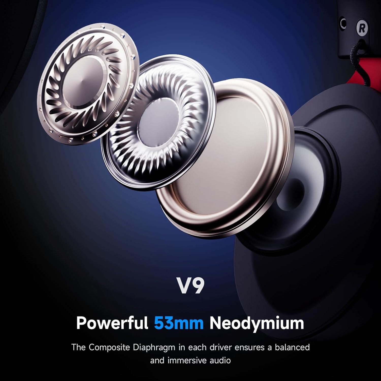 Auriculares Gaming Inalámbricos MCHOSE V9 7.1 Sonido para PS5/PC