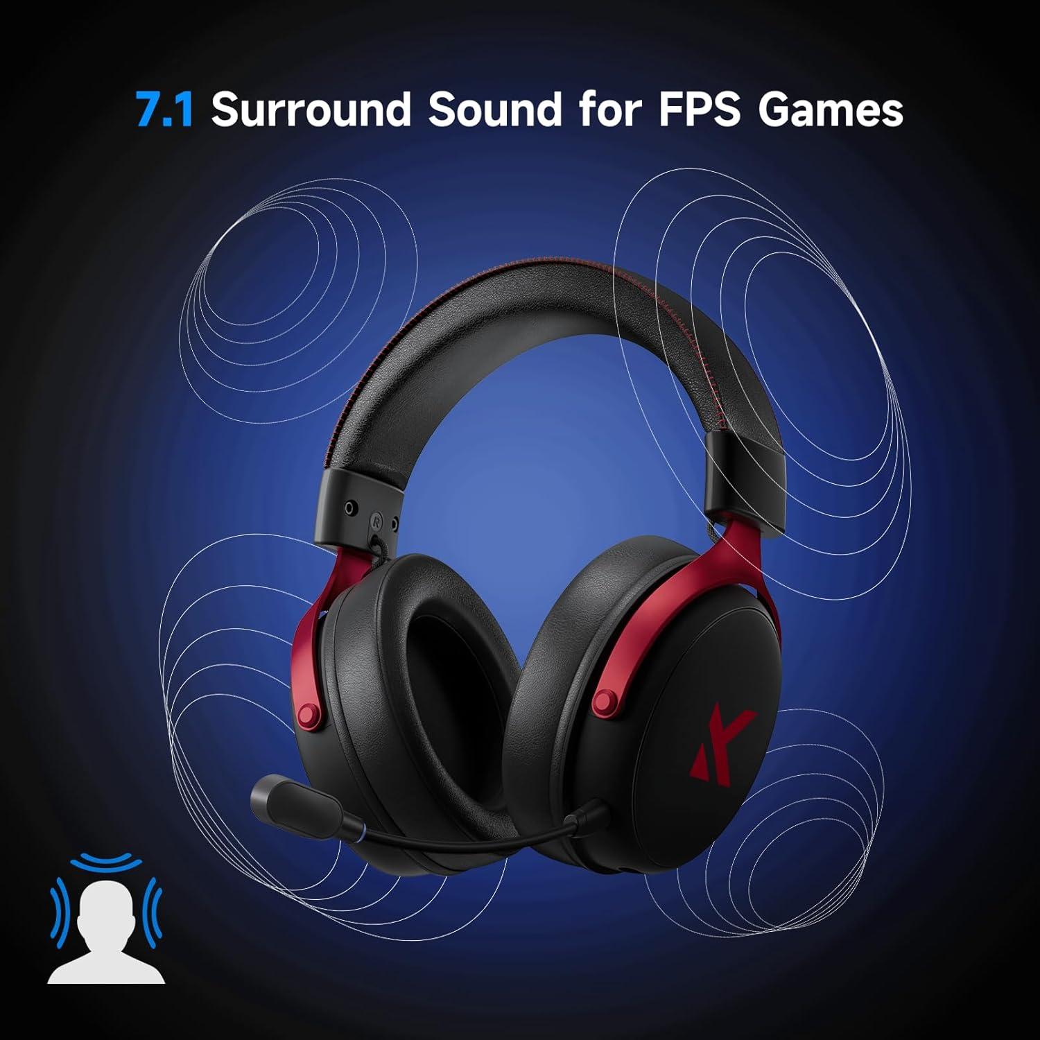 Auriculares Gaming Inalámbricos MCHOSE V9 7.1 Sonido para PS5/PC