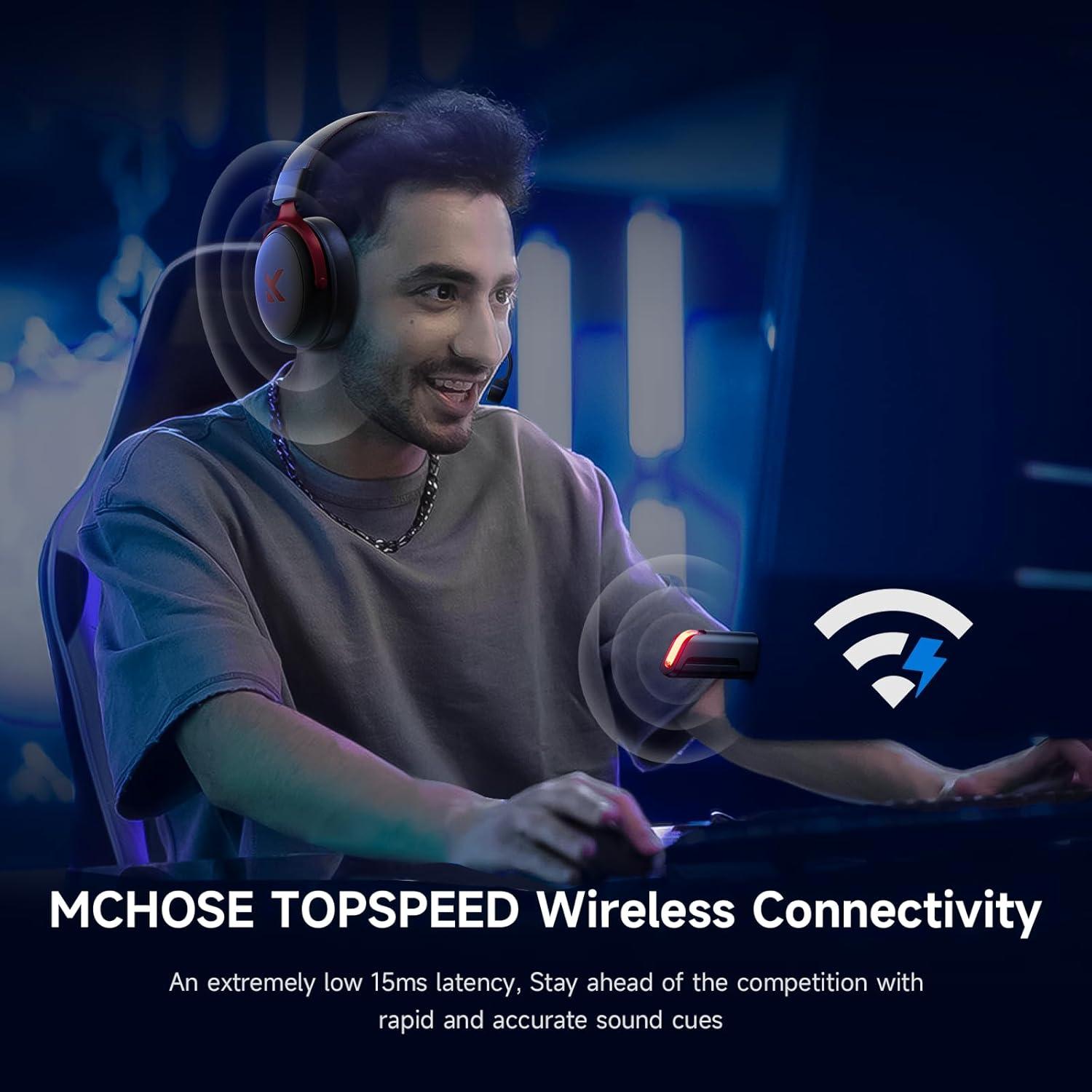 Auriculares Gaming Inalámbricos MCHOSE V9 7.1 Sonido para PS5/PC