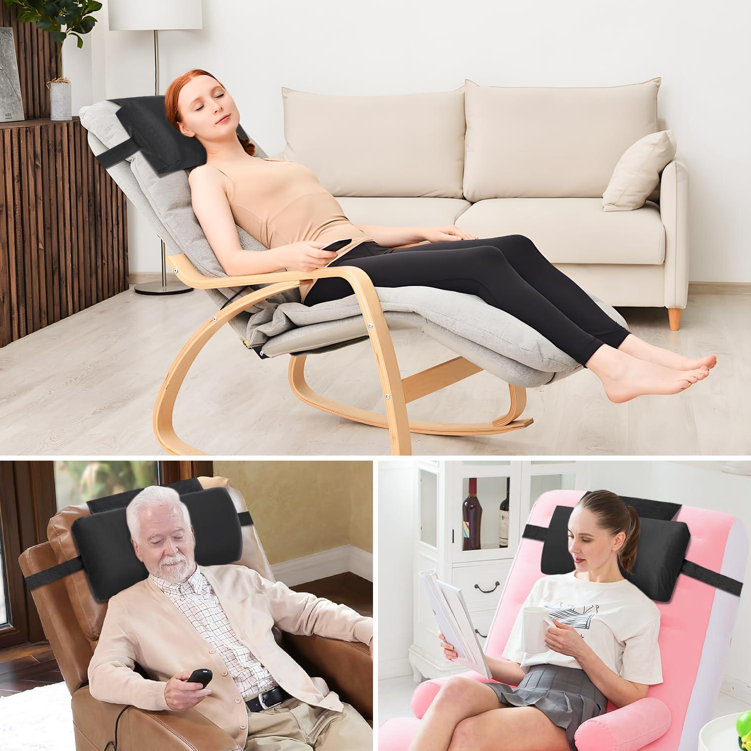 Cojín de Cabeza Ajustable SofGlowly de Espuma Viscoelástica 58x40cm