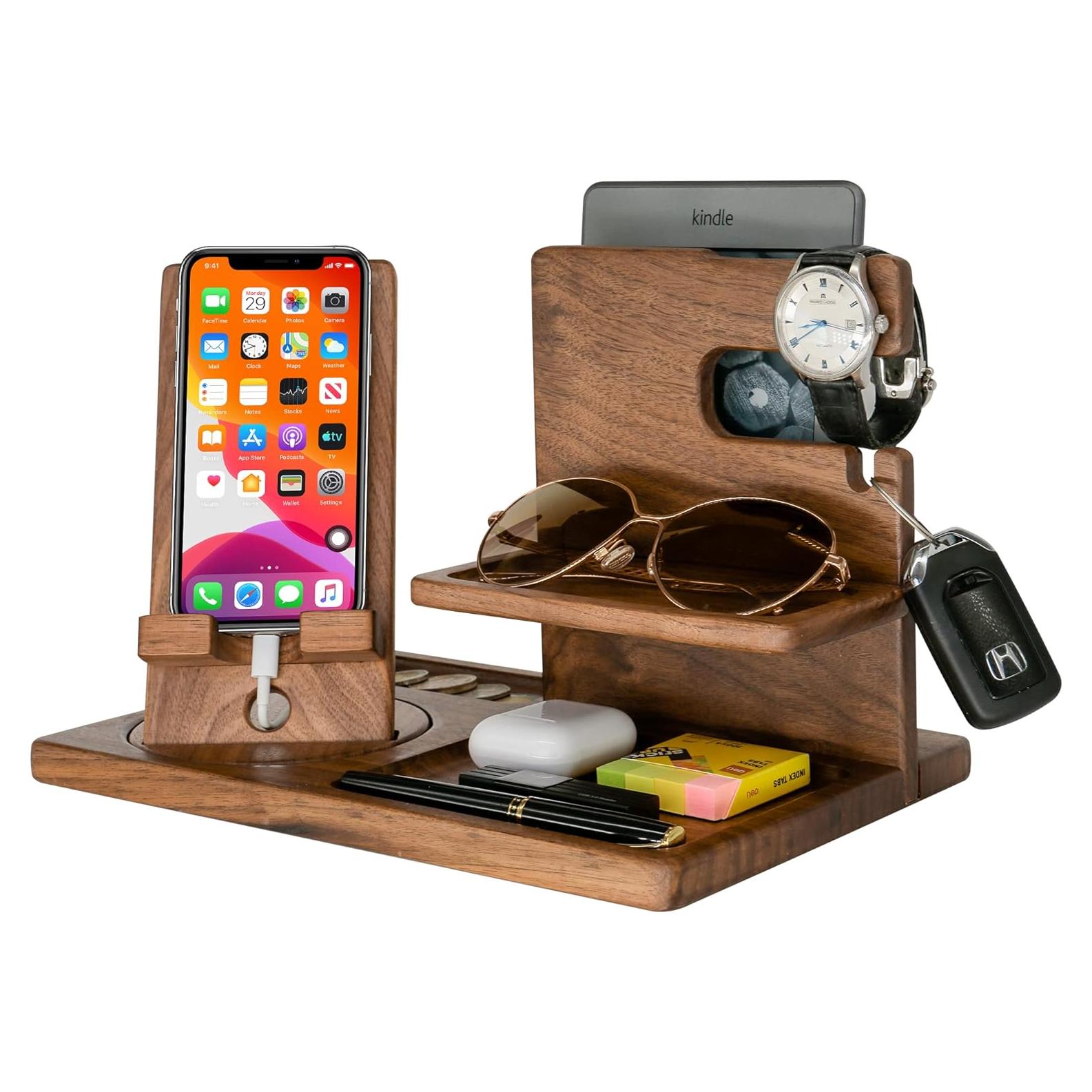 Organizador de Mesita de Noche Samrion Madera Natural 0.91kg