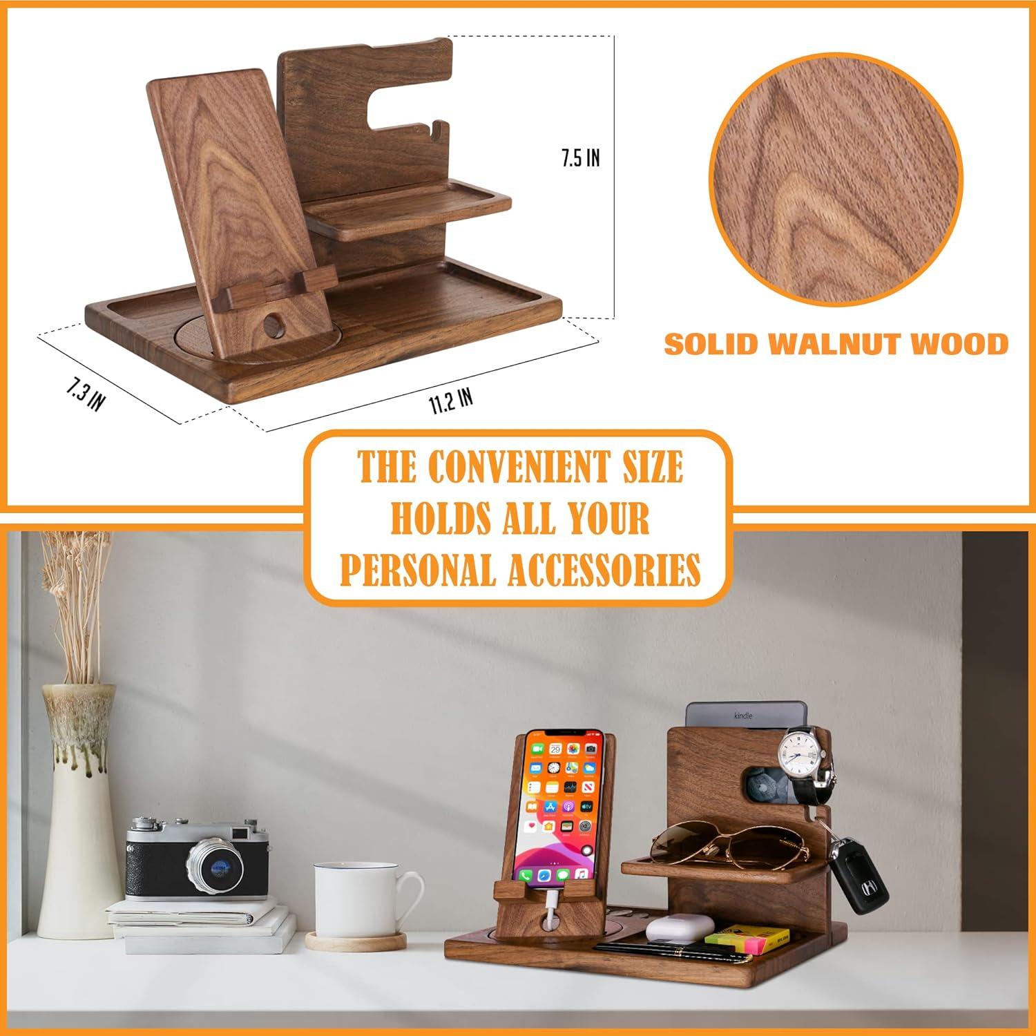 Organizador de Mesita de Noche Samrion Madera Natural 0.91kg