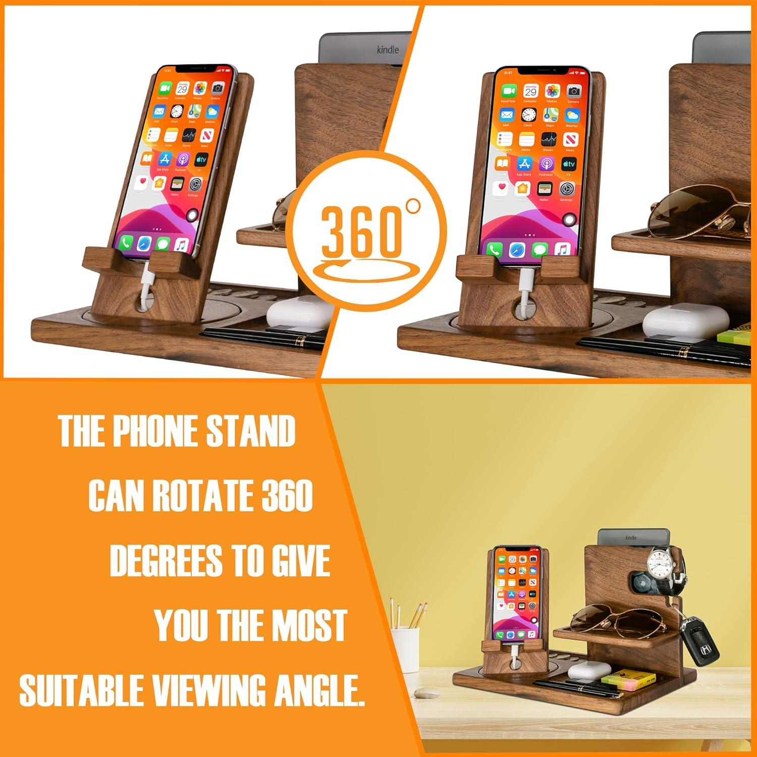 Organizador de Mesita de Noche Samrion Madera Natural 0.91kg