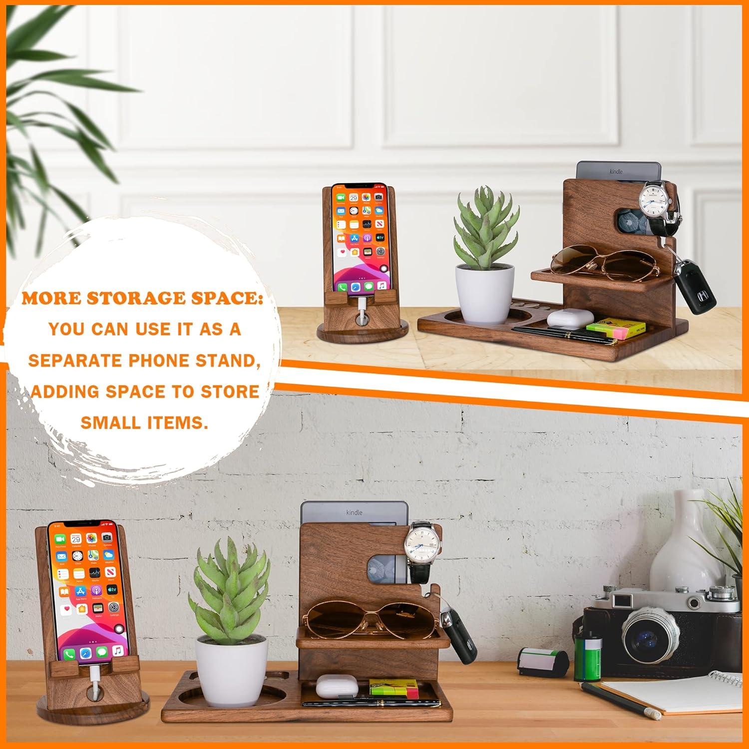 Organizador de Mesita de Noche Samrion Madera Natural 0.91kg