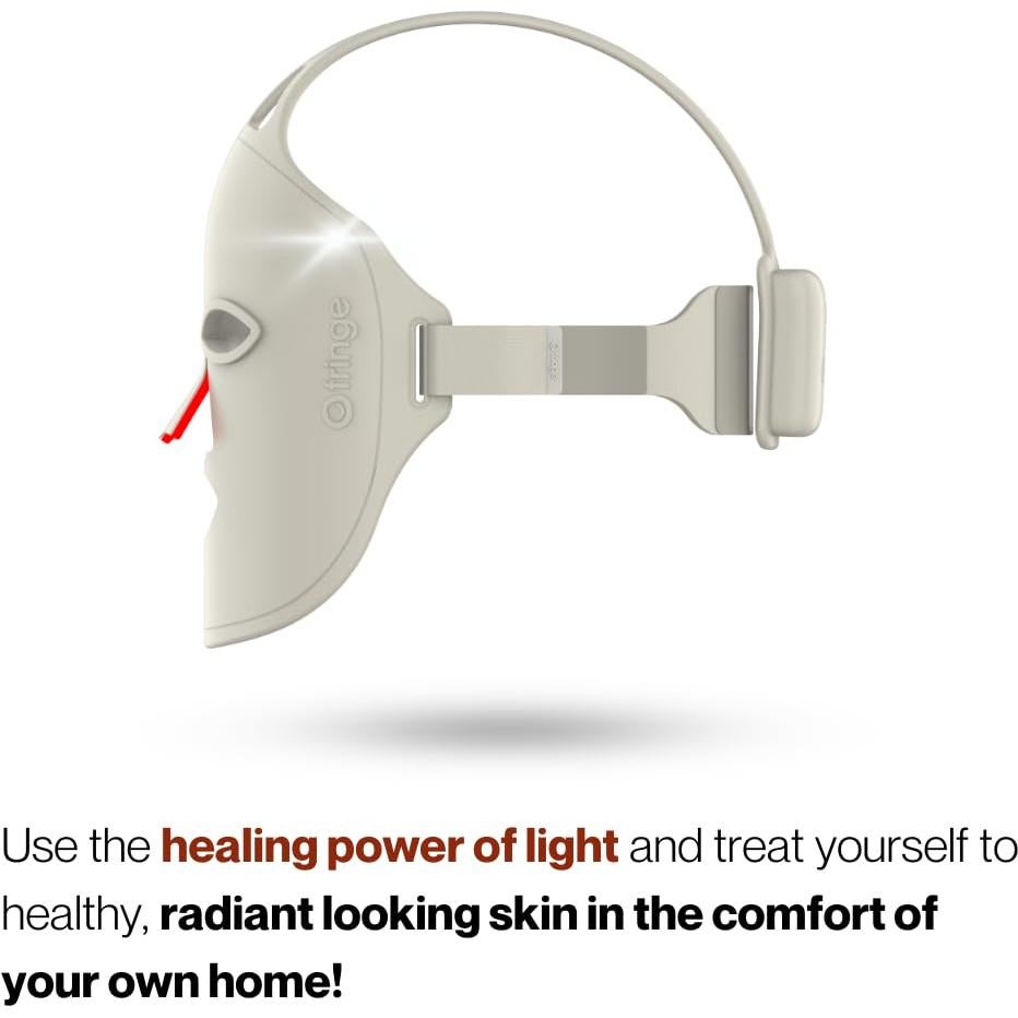 Máscara Facial de Luz Roja y Azul Fringe - Rejuvenecimiento 234 LED