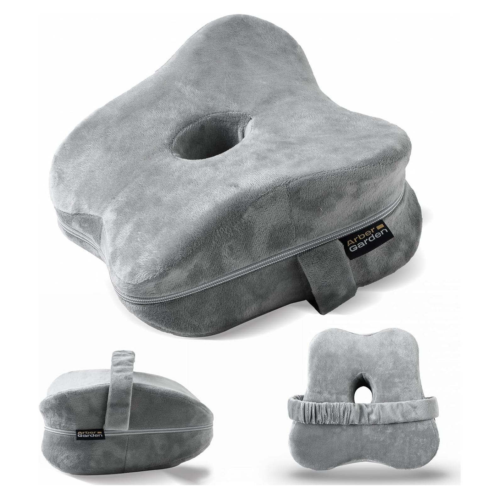 Almohada para Rodillas Arbergarden de Espuma Viscoelástica Gris