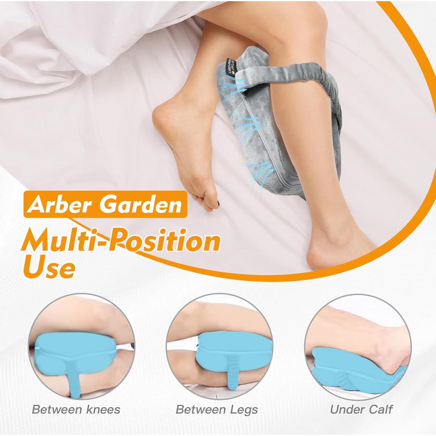 Almohada para Rodillas Arbergarden de Espuma Viscoelástica Gris