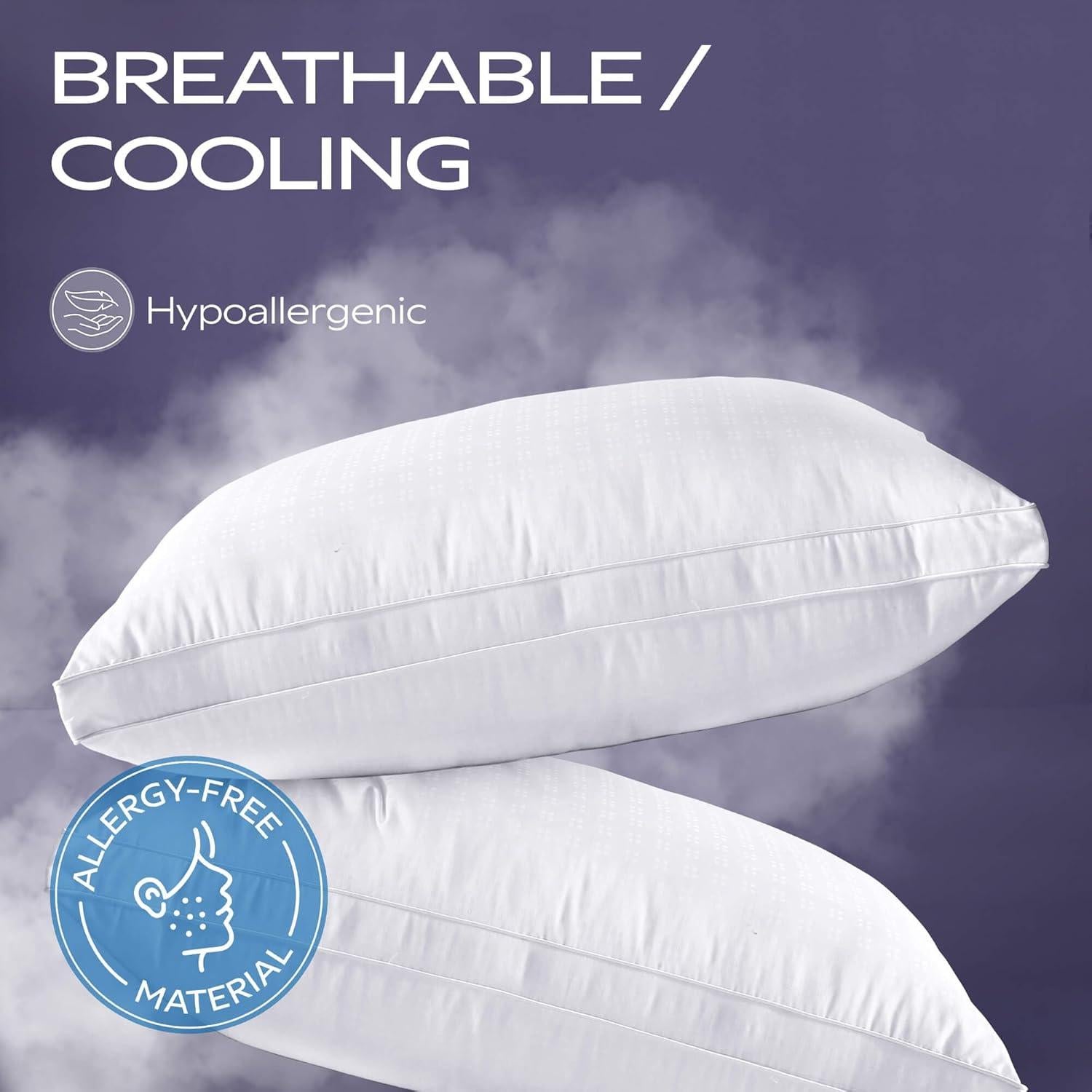 Almohada Estándar Maxi Deluxe 100% Algodón 300TC - Suave y Cómoda