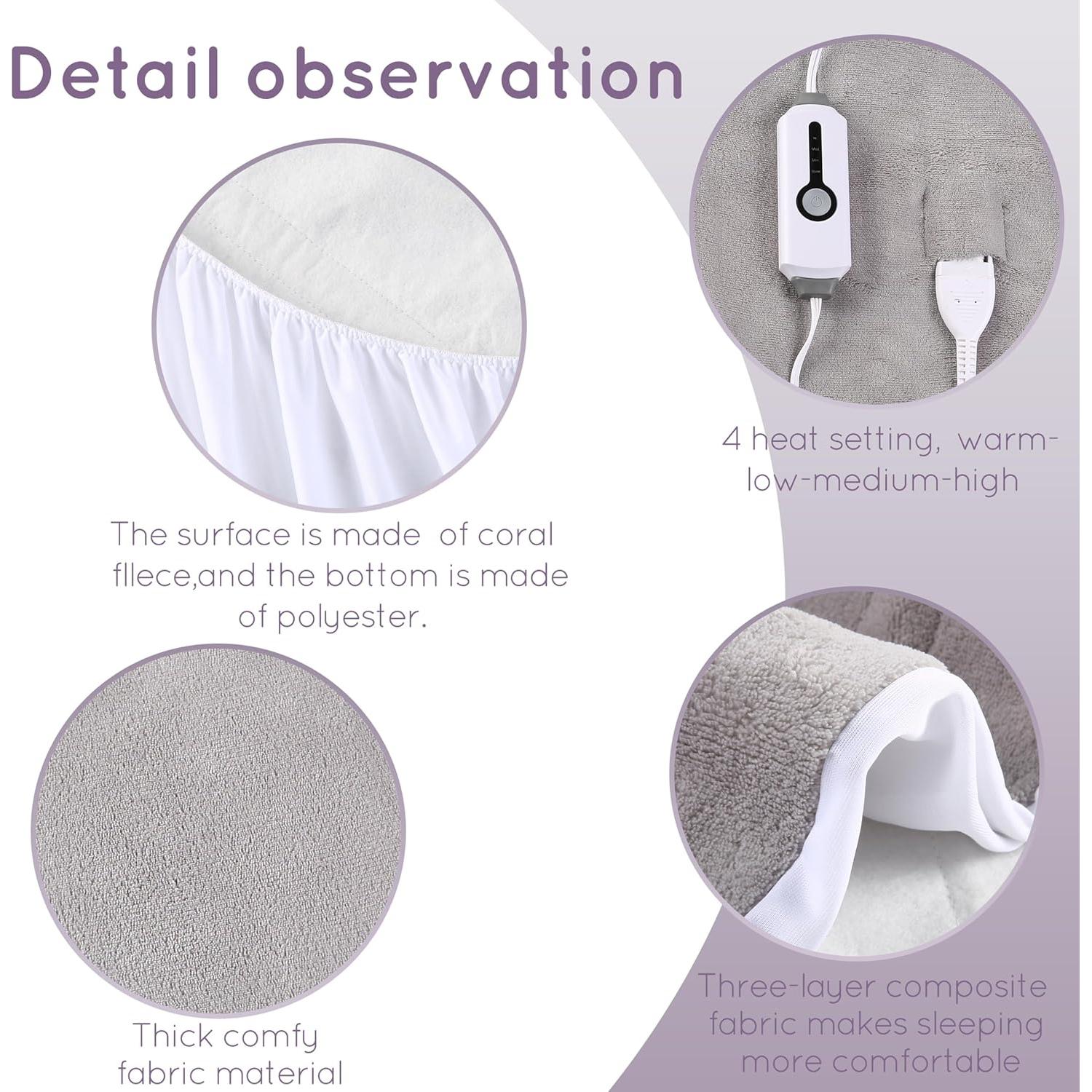Almohadilla Térmica Eléctrica DUODUO Completo 2.01 kg 4 Niveles Calor