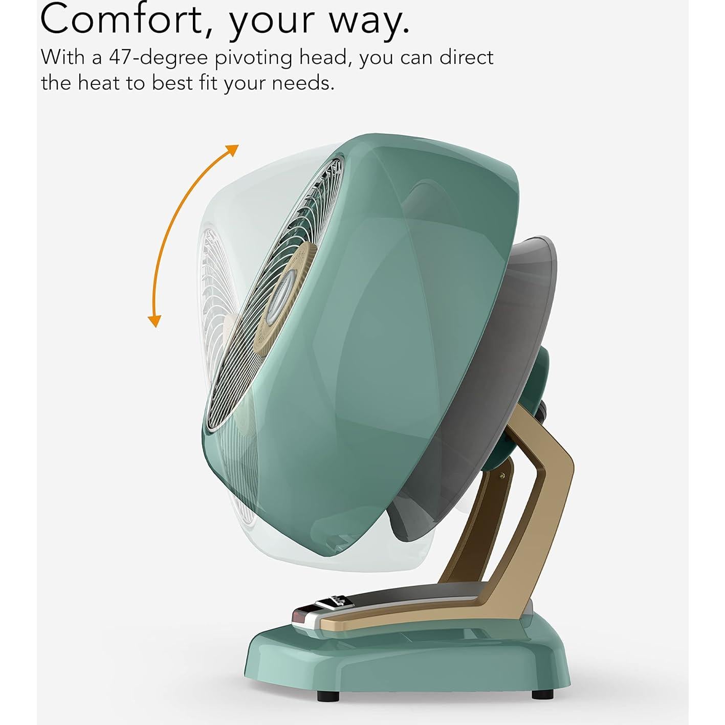 Calentador Espacial Vornado VHEAT Vintage 120V Verde 2 Calor