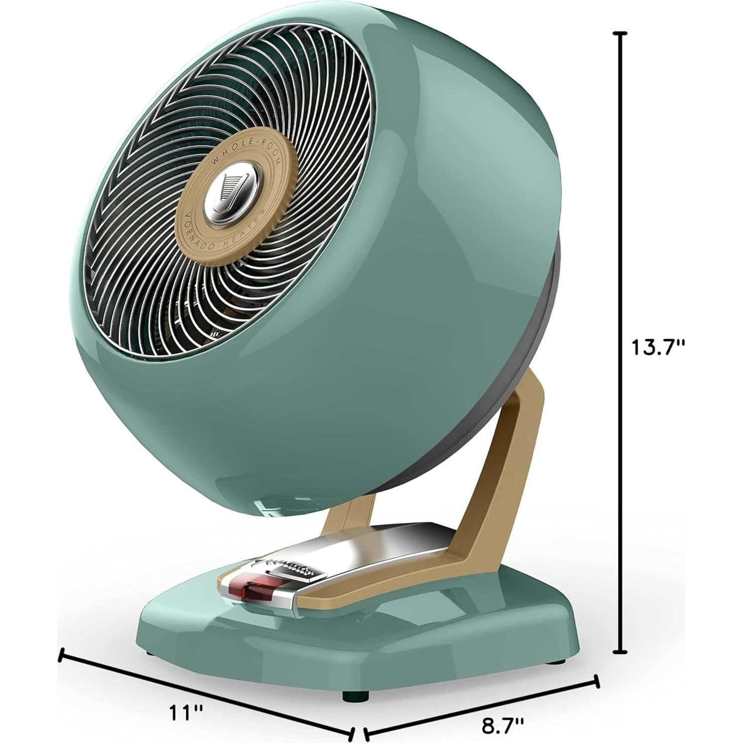 Calentador Espacial Vornado VHEAT Vintage 120V Verde 2 Calor