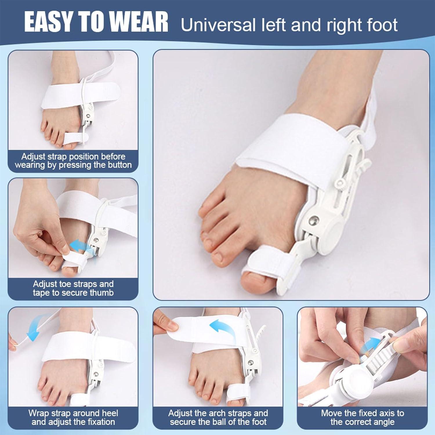 Corrector de Juanetes Fittakan Negro - Alivio Hallux Valgus