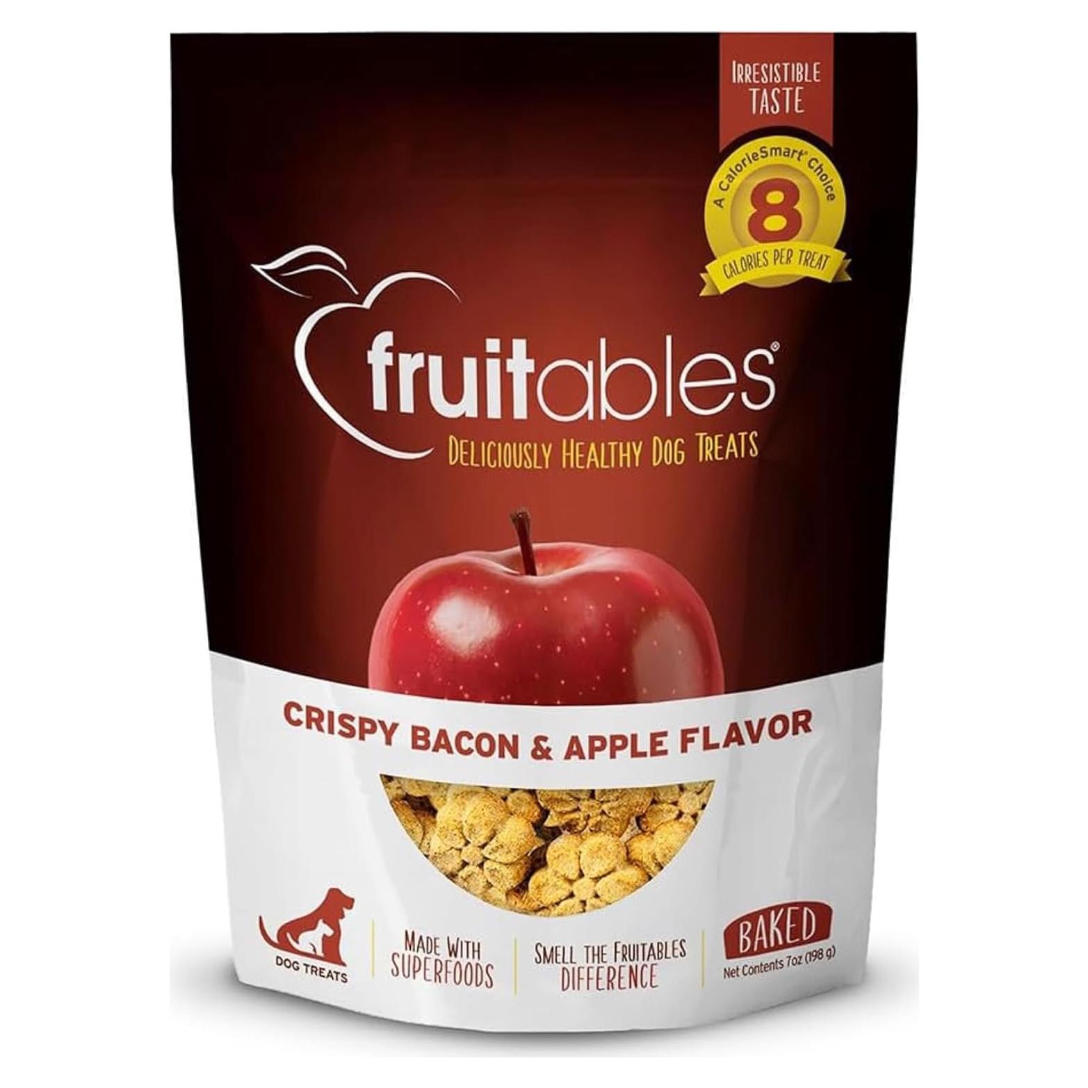 Galletas para Perros Fruitables 198g Sabor Manzana y Tocino