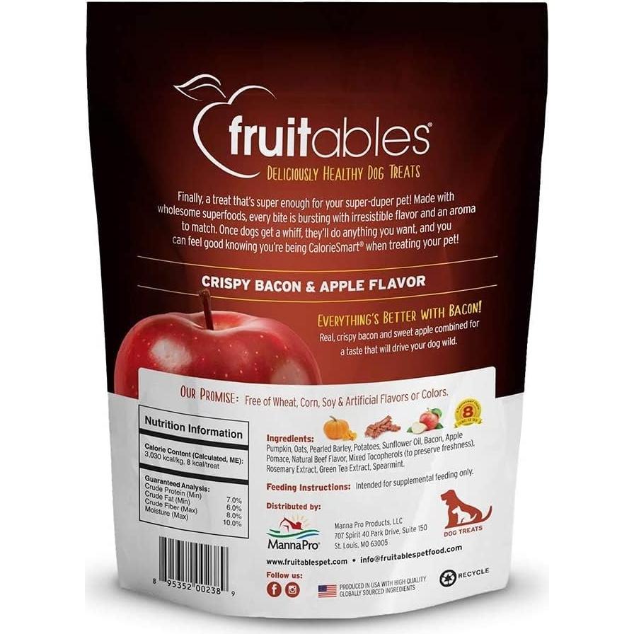 Galletas para Perros Fruitables 198g Sabor Manzana y Tocino