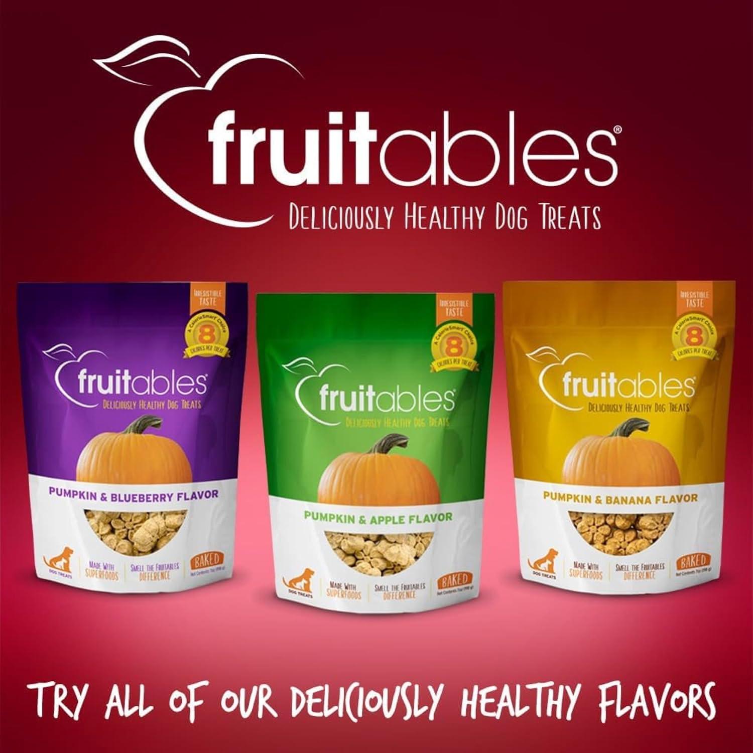 Galletas para Perros Fruitables 198g Sabor Manzana y Tocino