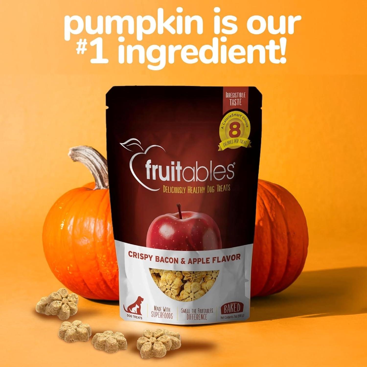 Galletas para Perros Fruitables 198g Sabor Manzana y Tocino