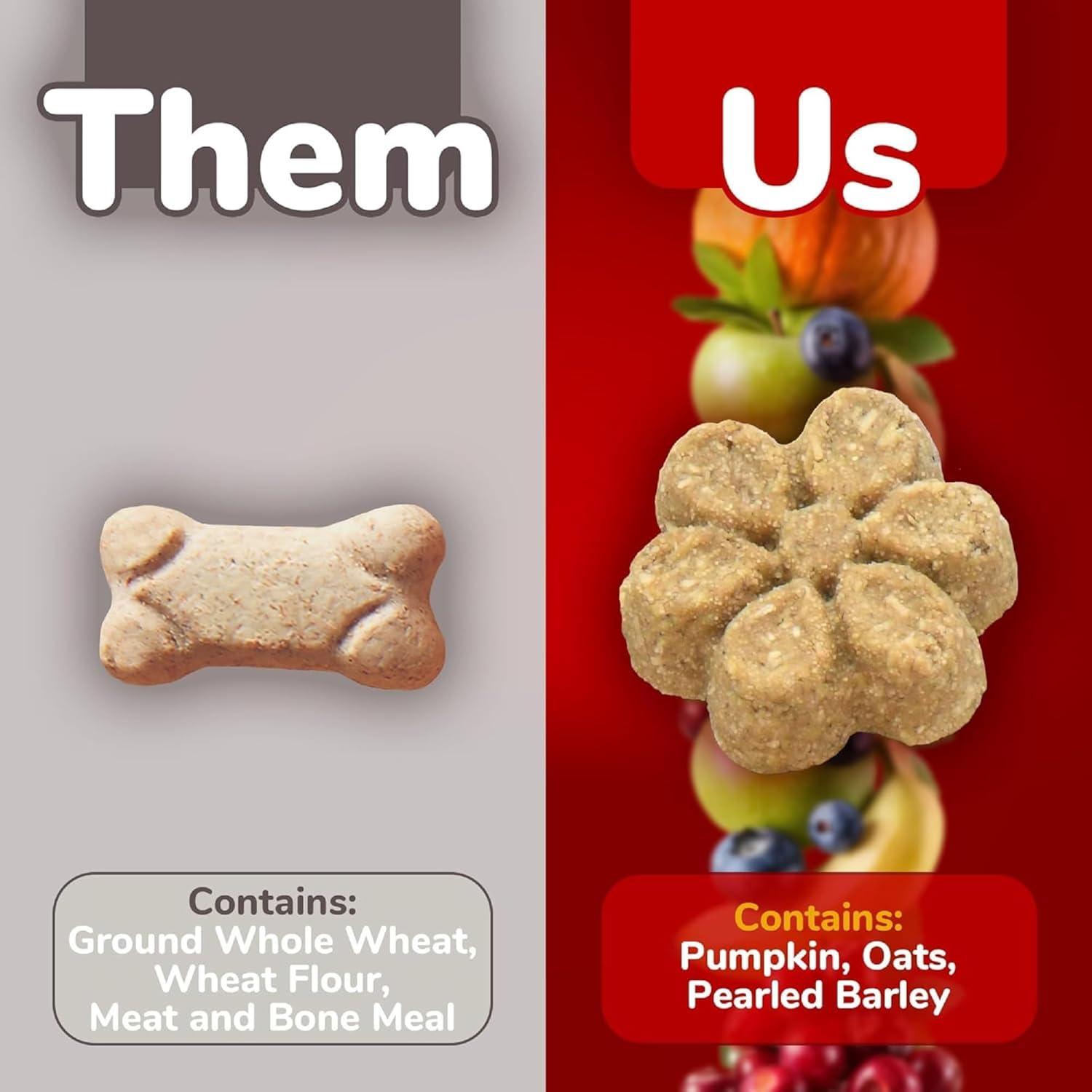 Galletas para Perros Fruitables 198g Sabor Manzana y Tocino