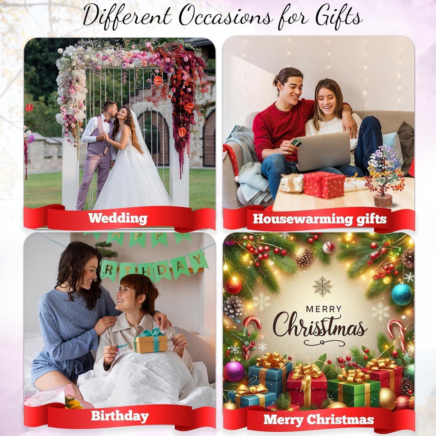 Árbol de Cristales de 7 Chakras Crocon - Decoración y Sanación