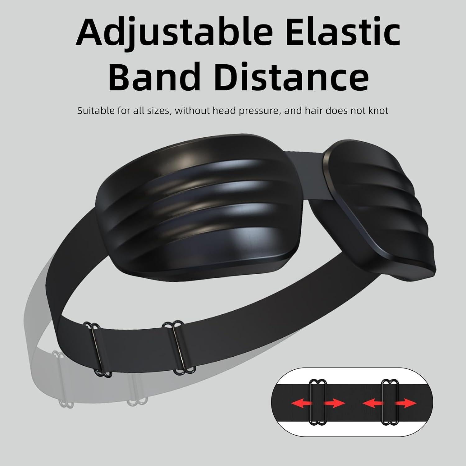 CLOZIA Máscara de Sueño 3D Negra para Ojos Secos y Durmientes de Lado