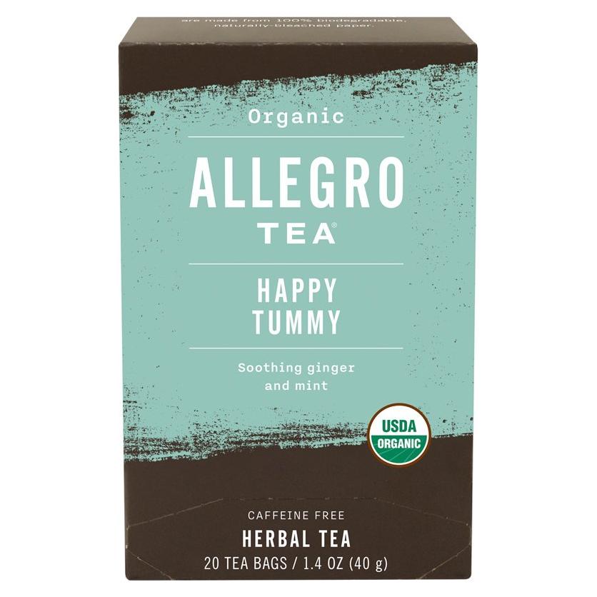 Té Orgánico Allegro Estómago Feliz - 20 Bolsitas de Hierbas