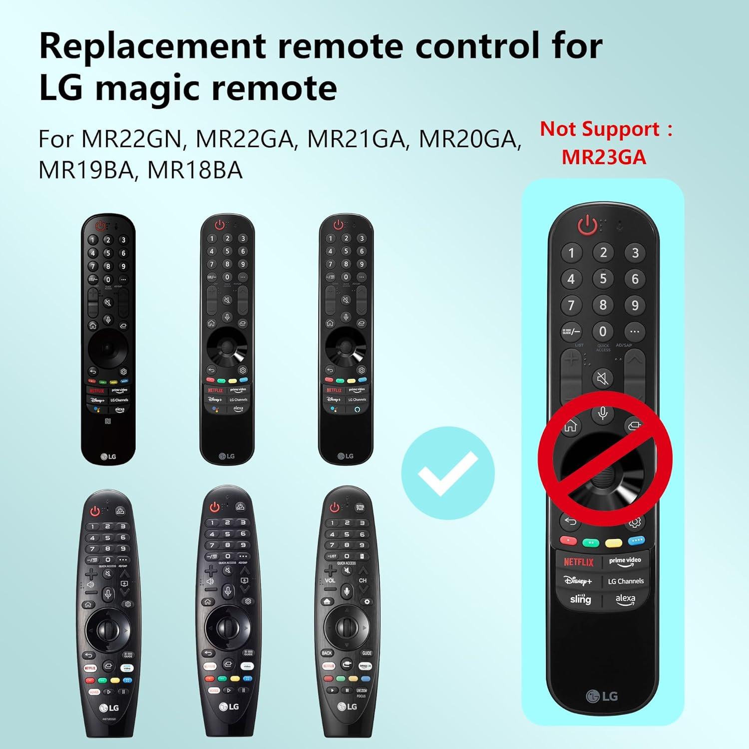 Control Remoto Mágico ZYK MR22GA para TV LG con Voz