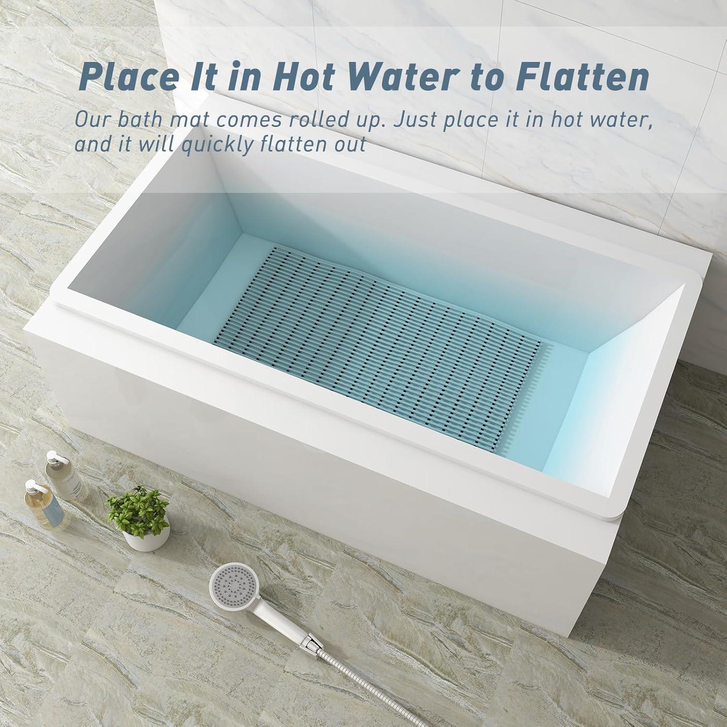 Alfombra de Ducha Antideslizante Aimissk 91x61 cm Gris