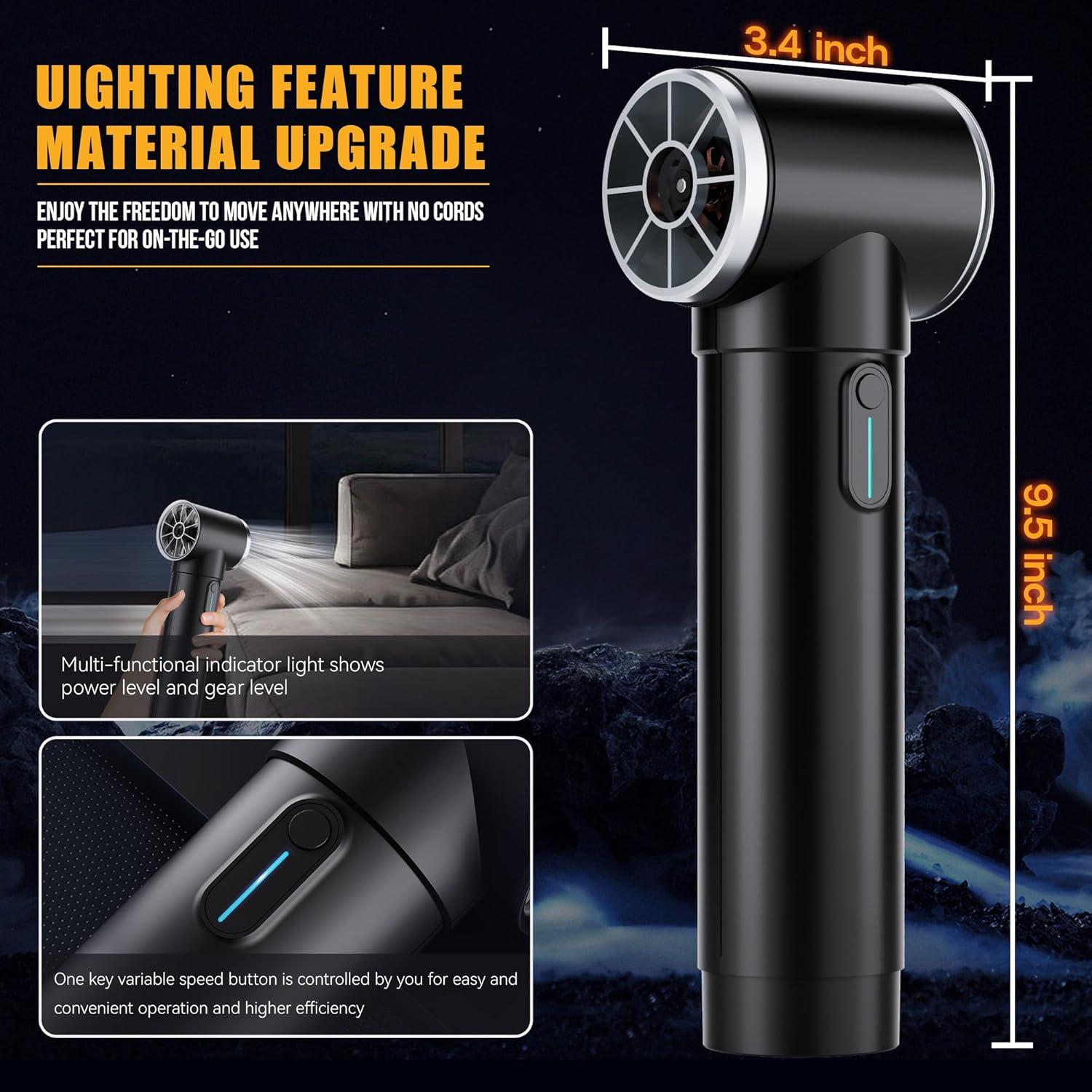 Soplador Turbo OIey TF50 Inalámbrico 600W 4 Velocidades