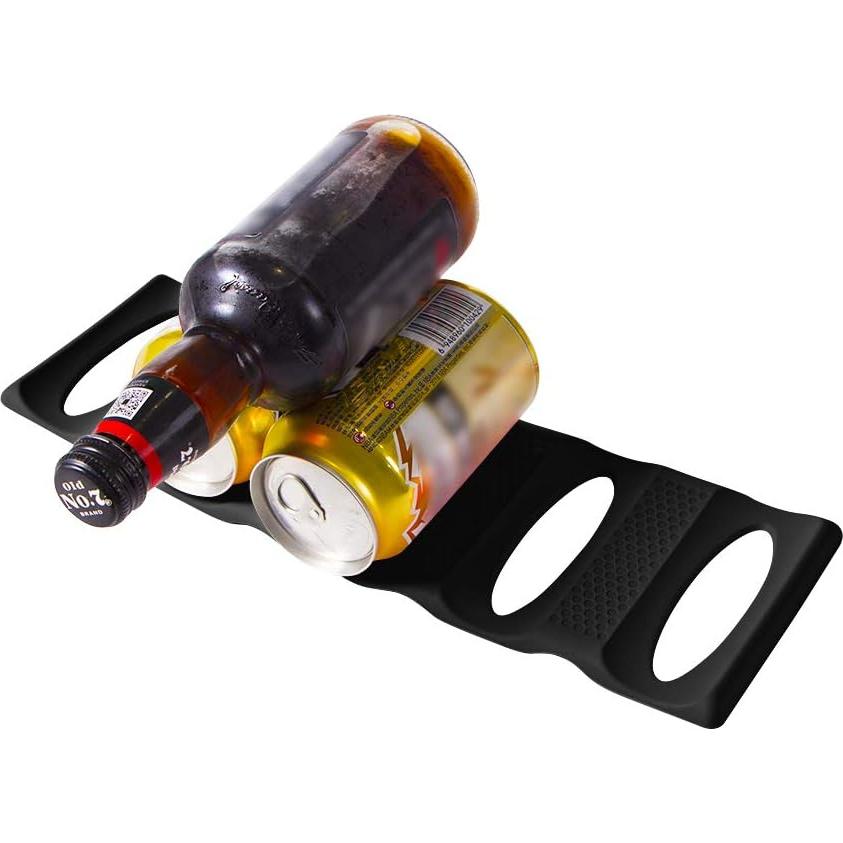 Organizador de Nevera Webake, 2 Soportes de Silicona para Latas y Botellas