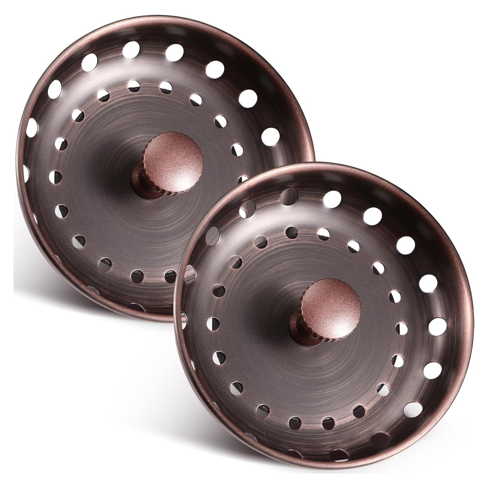 Filtro de Desagüe de Acero Inoxidable Retisee 2 Pcs 8.89 cm Cobre Antiguo