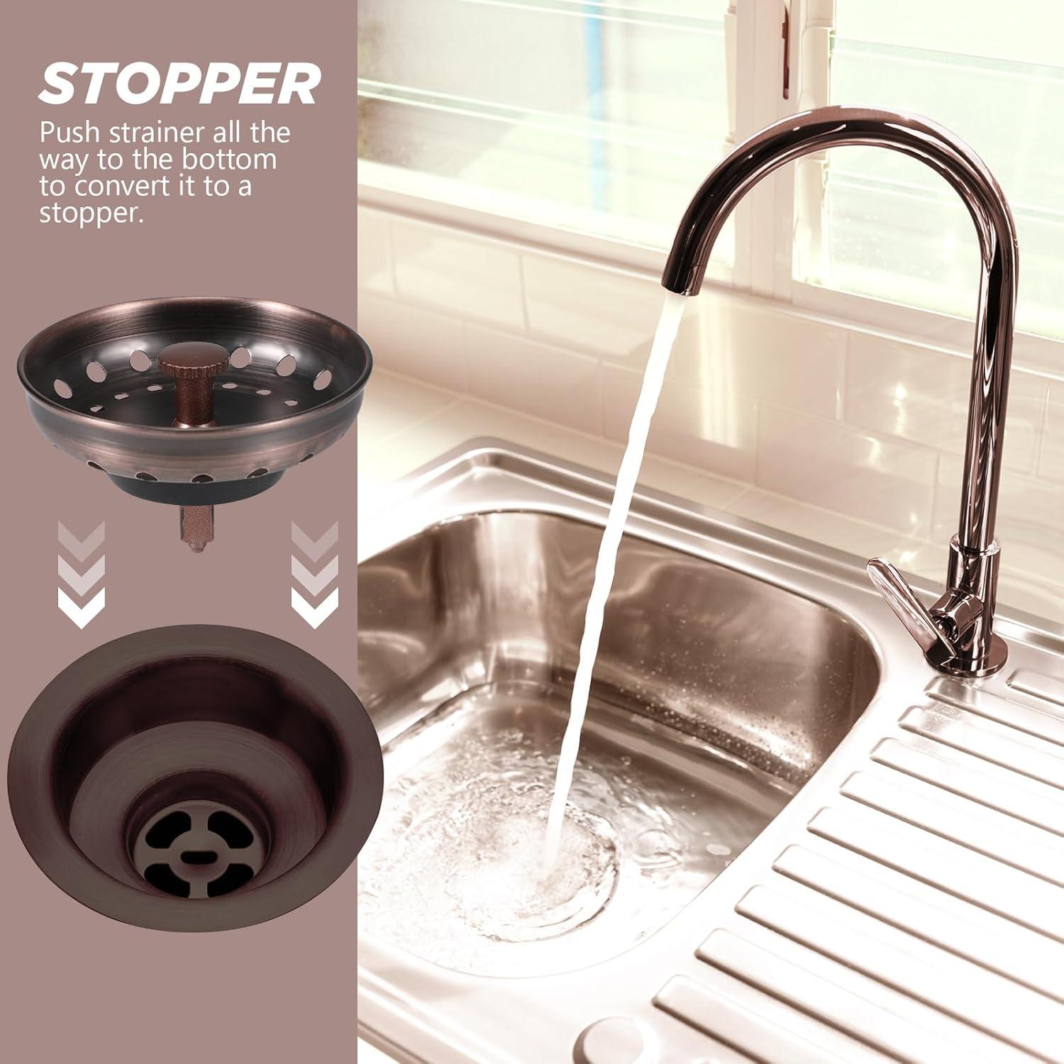 Filtro de Desagüe de Acero Inoxidable Retisee 2 Pcs 8.89 cm Cobre Antiguo