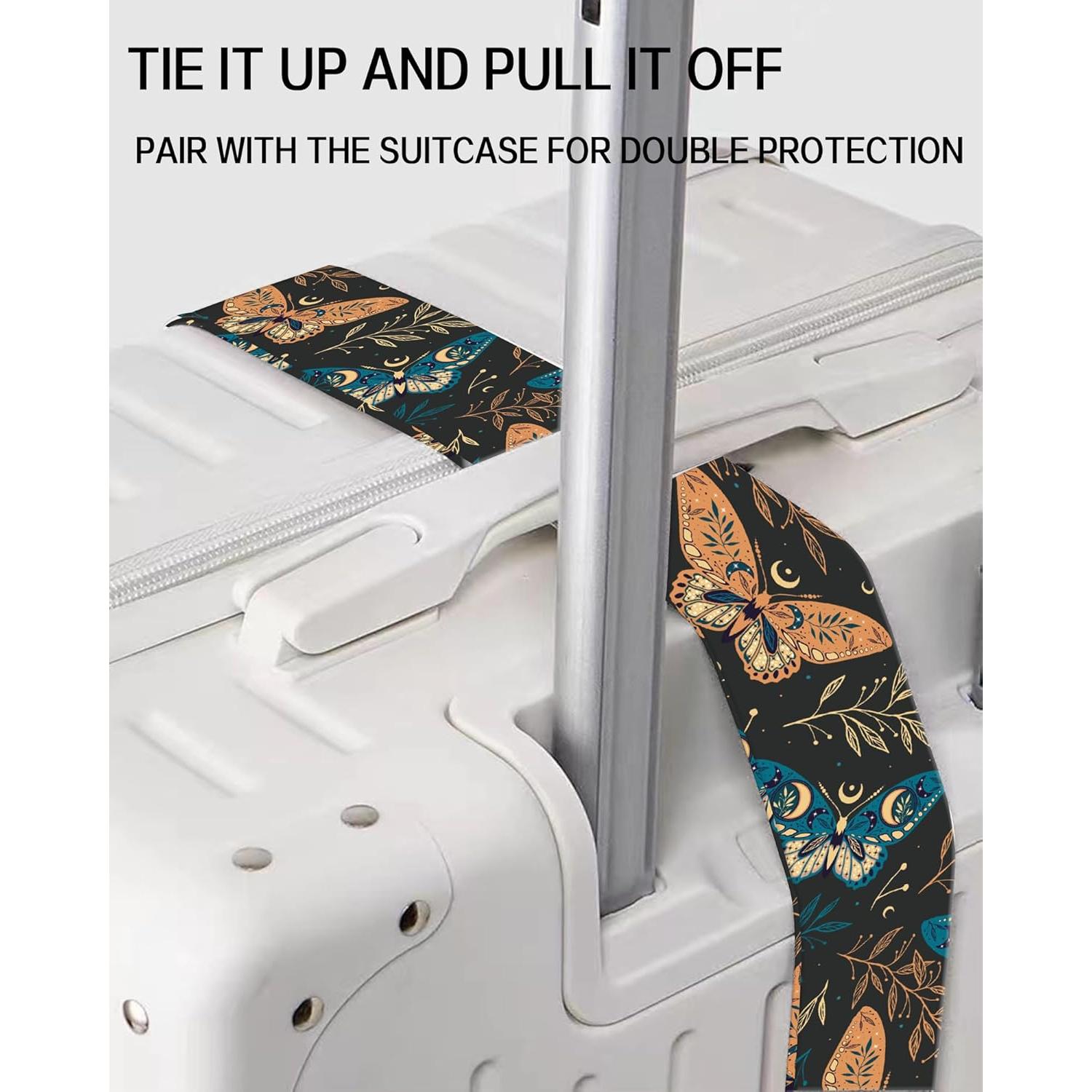 Correas de Equipaje Ajustables ASJHFDIR Mariposa Boho 1 Unidad
