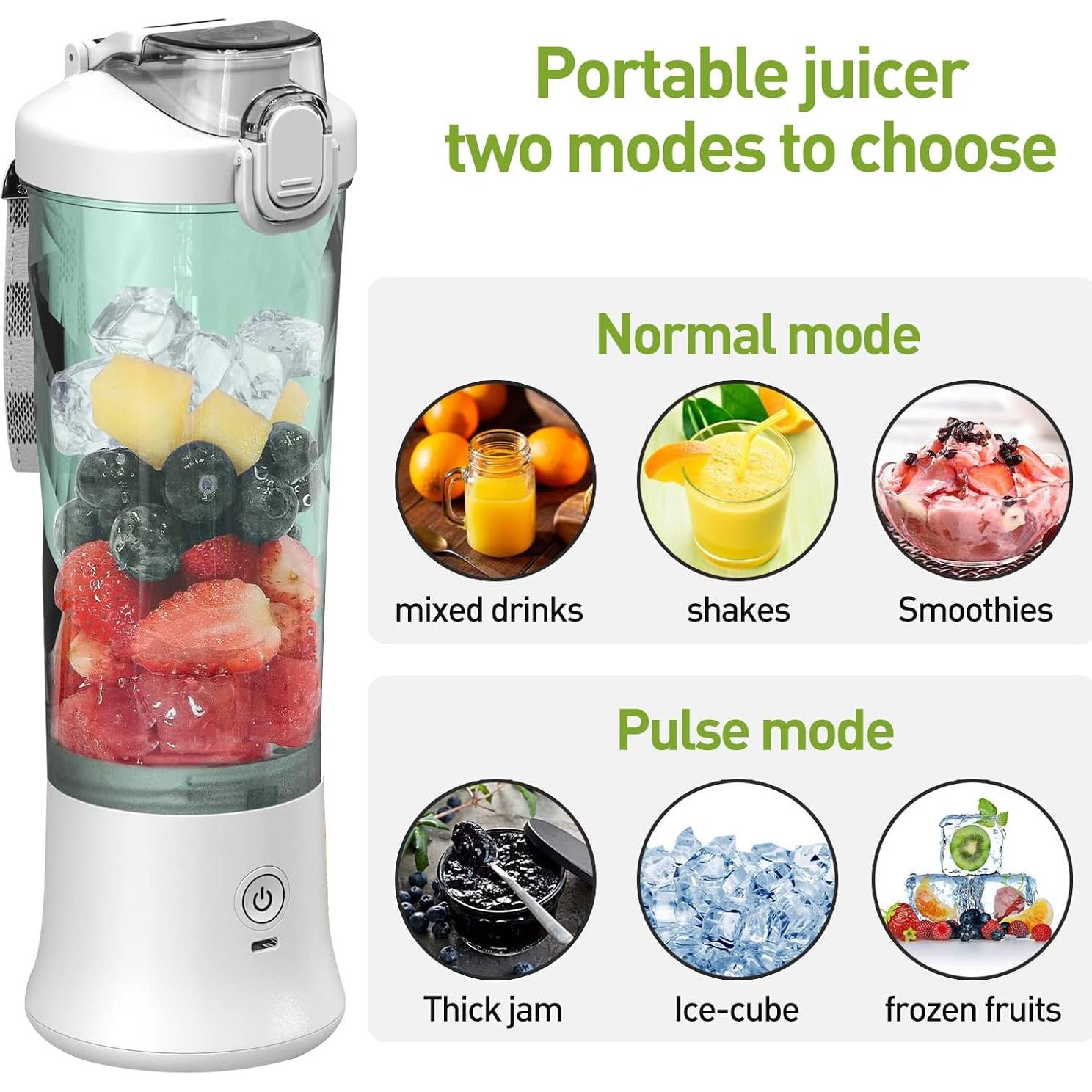 Mezclador Portátil FLYING APSARAS 600ml Recargable USB Blanco