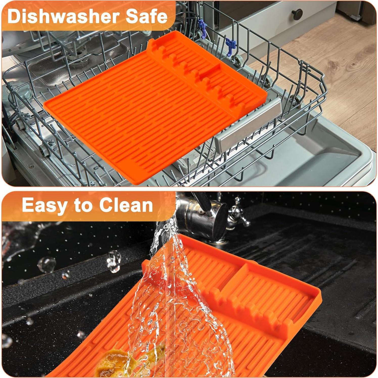 Alfombrilla de Silicona para Parrilla Blackstone 39.9x29.2cm Naranja