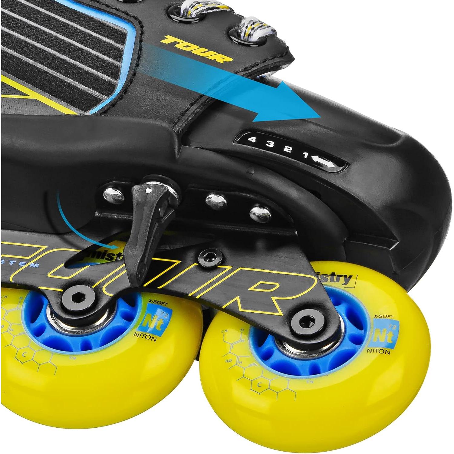 Patín de Hockey Tour Code 9.One Ajustable 72mm