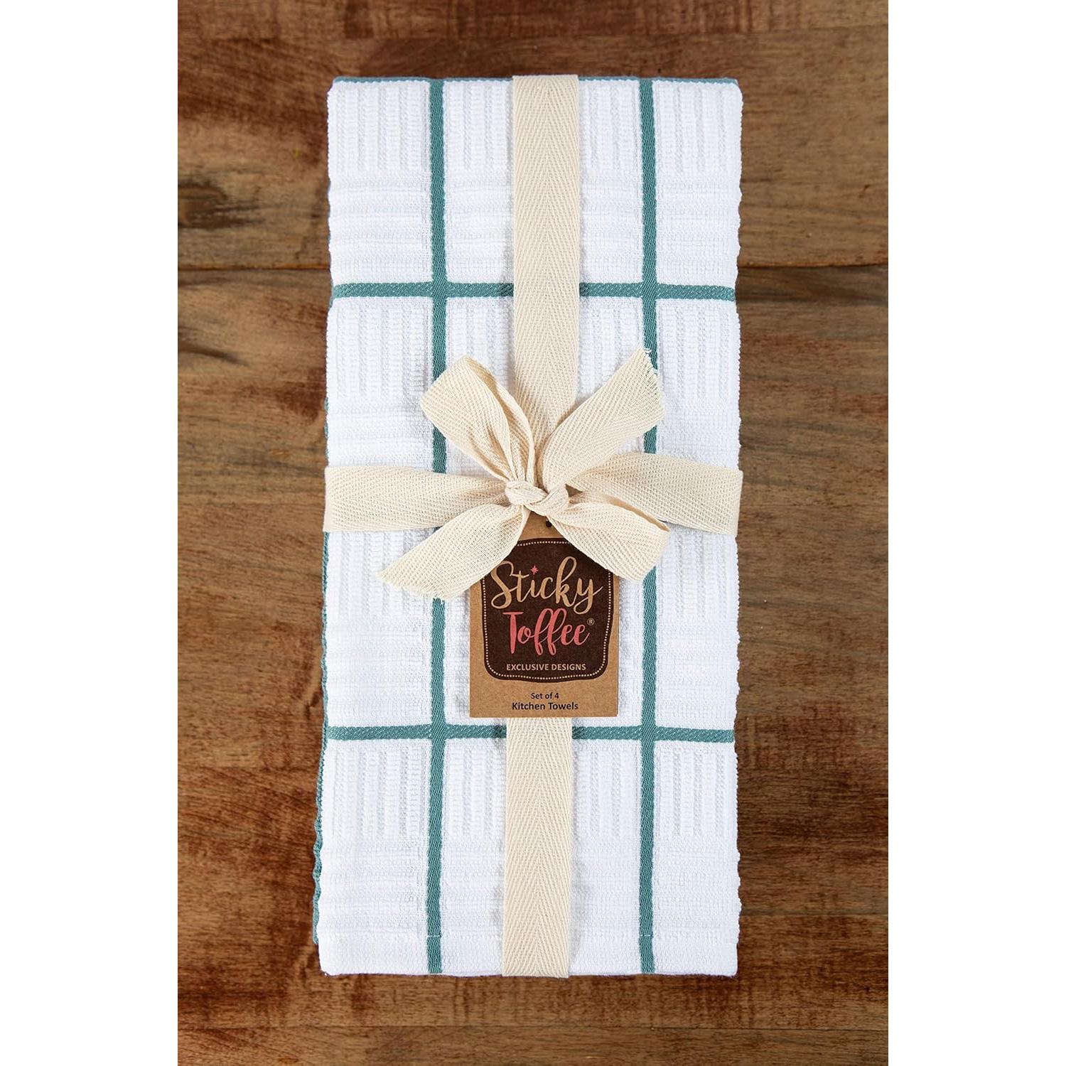 Juego de 4 Paños de Cocina Sticky Toffee Algodón 71x41cm