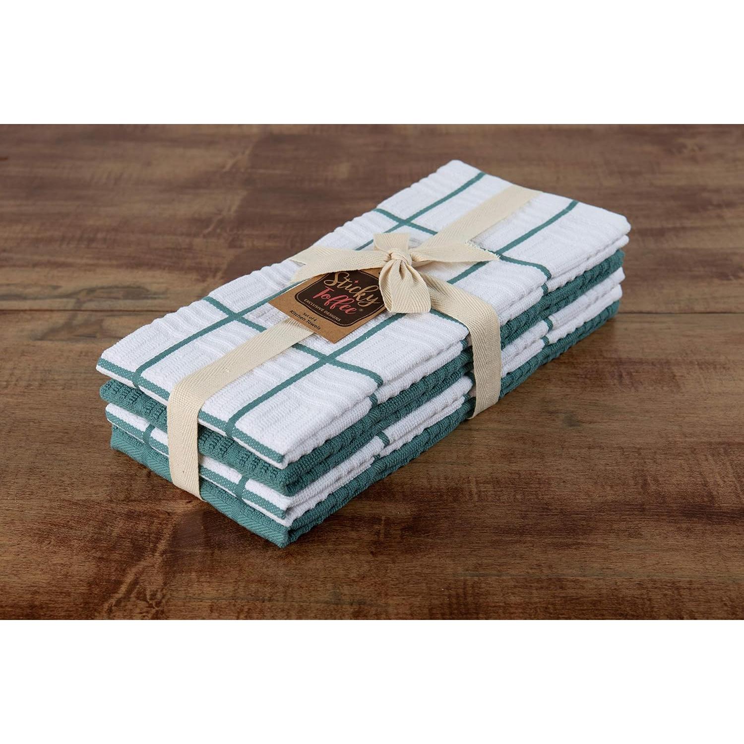 Juego de 4 Paños de Cocina Sticky Toffee Algodón 71x41cm