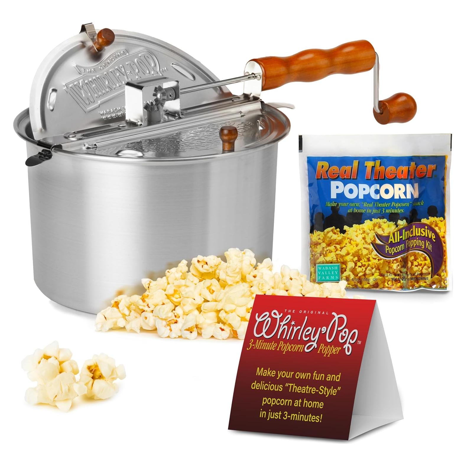 Poper de Palomitas Whirley Pop Wabash Valley 5.68L Plata