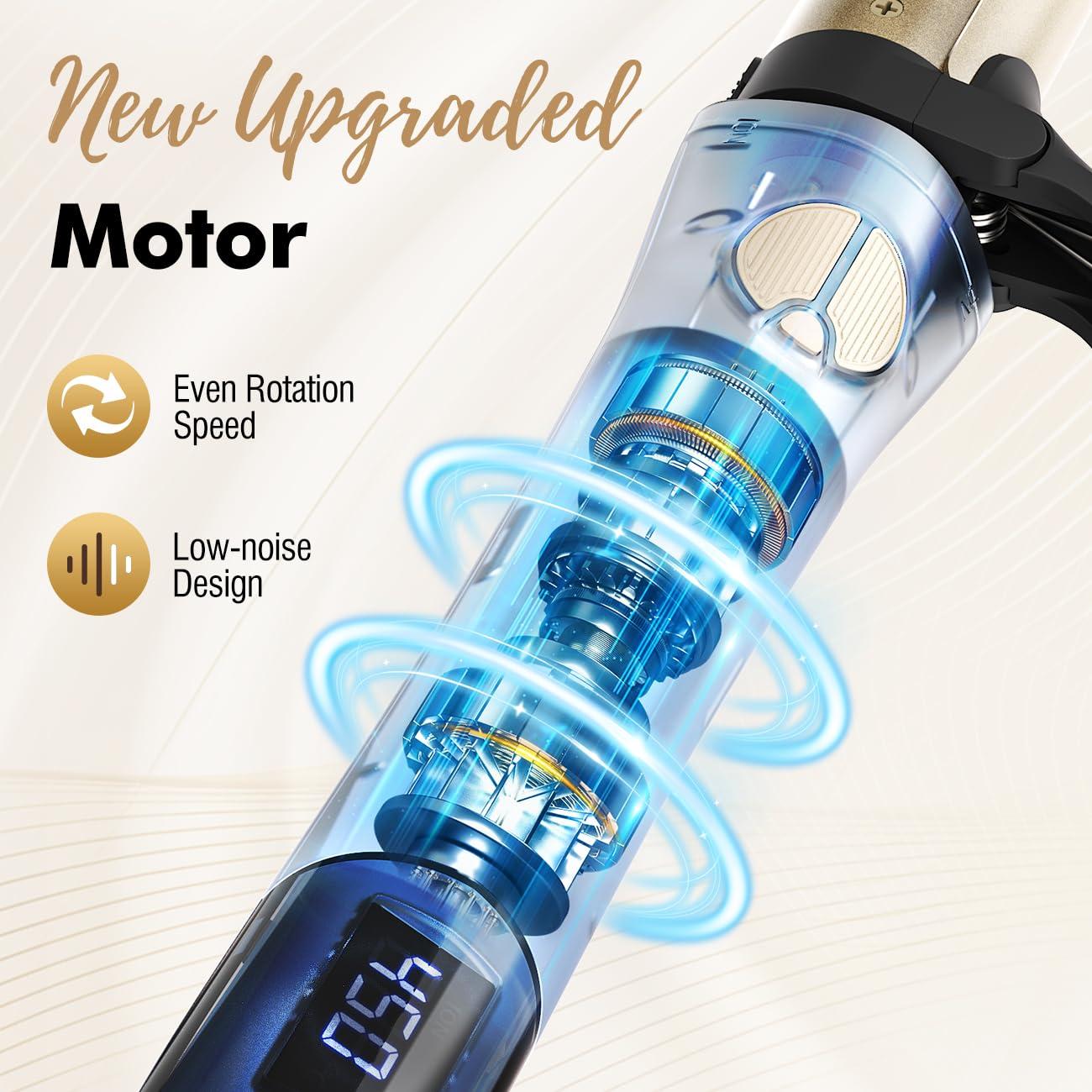 Plancha de Rizar Automática Luxspire 3 en 1 Dorado