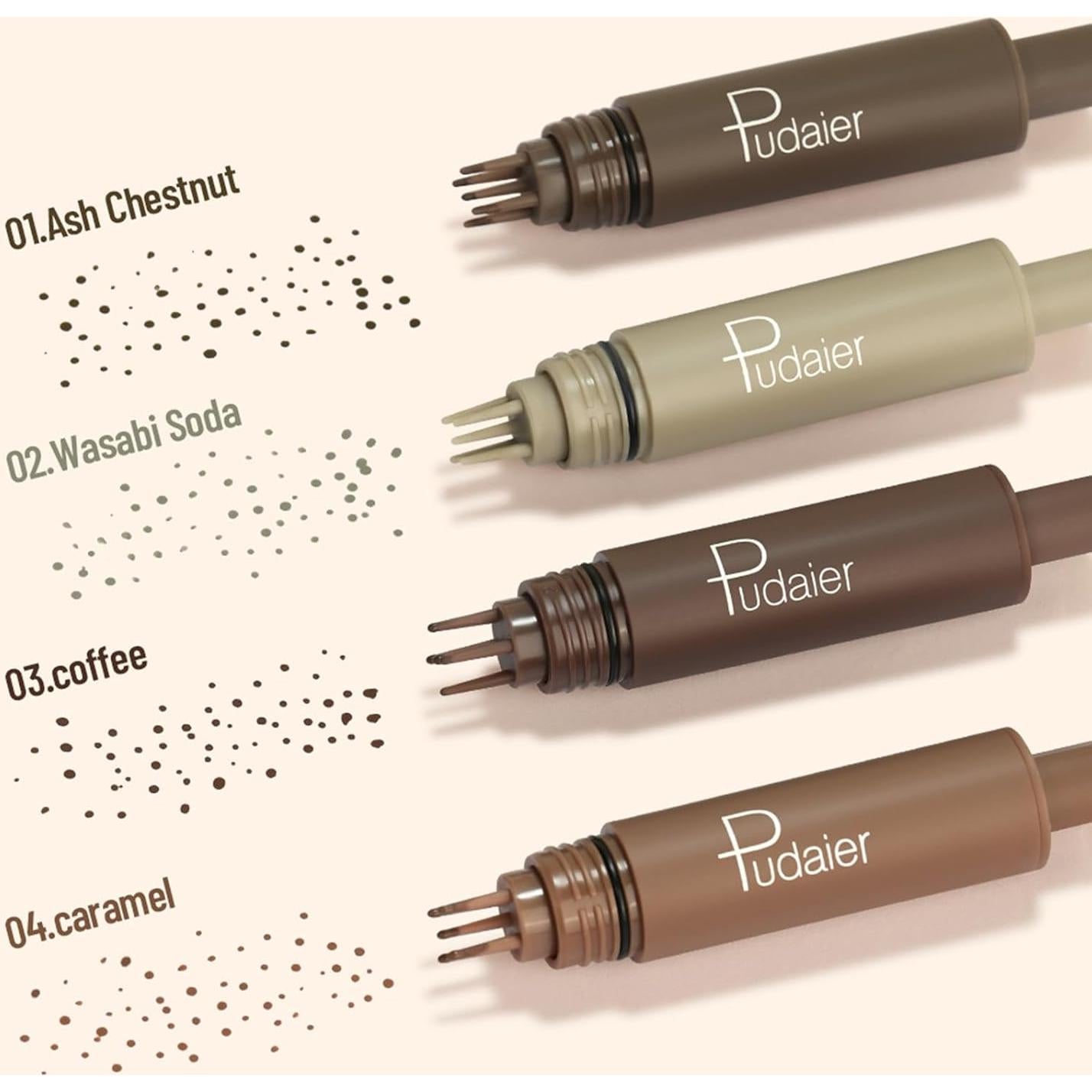 Bolígrafo Sello de Pecas Liopif 5 Puntos Castaño Ceniza