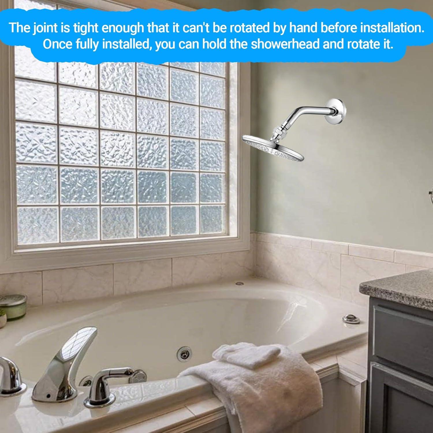 Adaptador de Cabezal de Ducha KAEZDD con Junta Giratoria de Latón