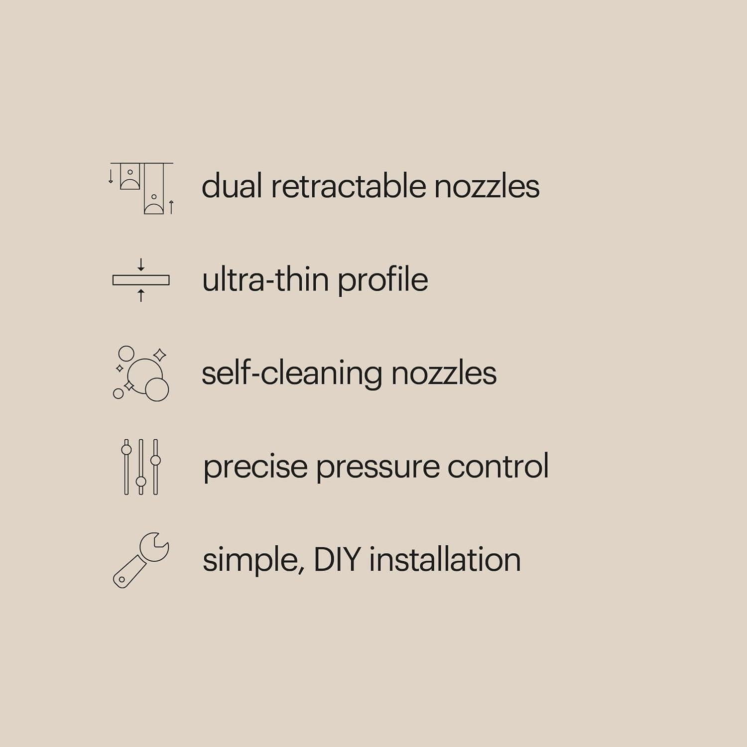 Bidet Brondell FreshSpa Thinline FSP-250 Blanco Boquilla Dual