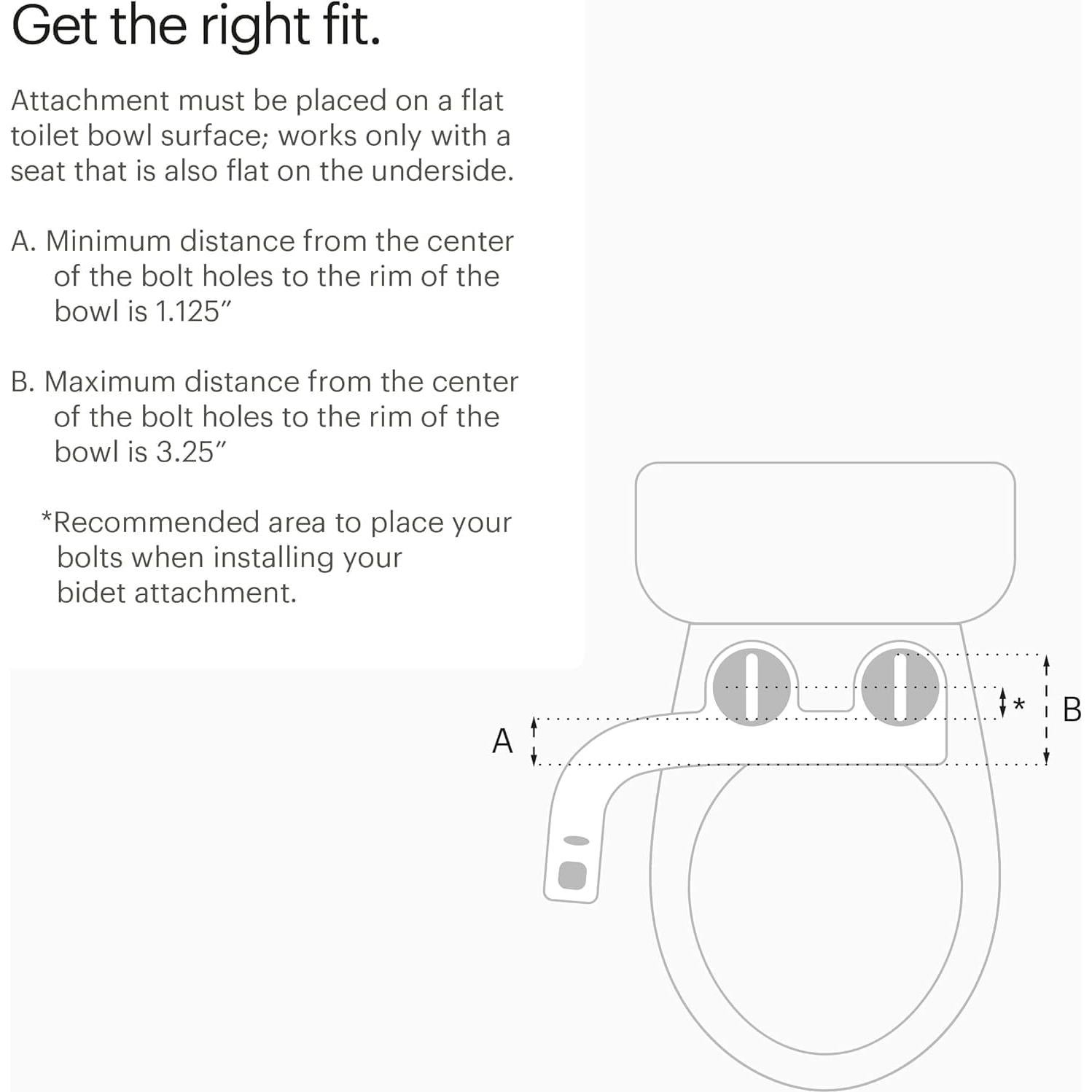 Bidet Brondell FreshSpa Thinline FSP-250 Blanco Boquilla Dual