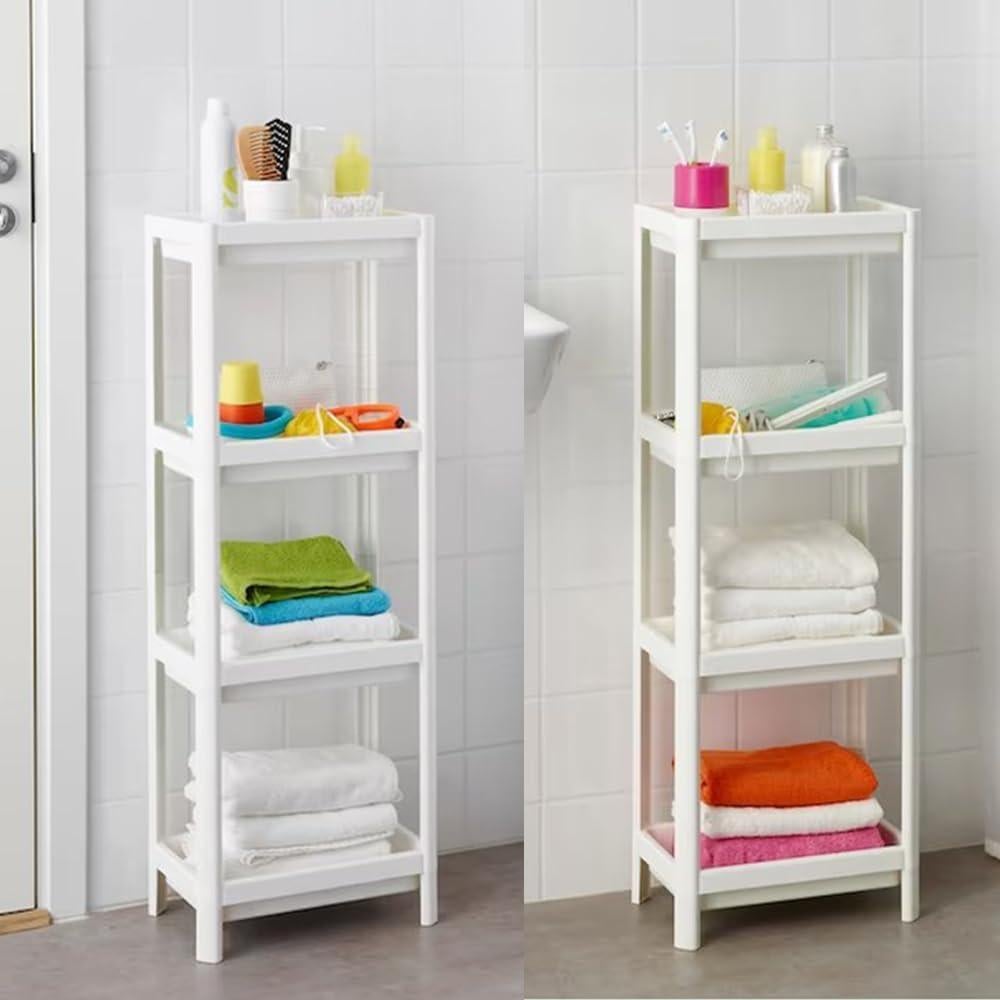 Estante de Baño HIEEY 4 Niveles Organizador Blanco